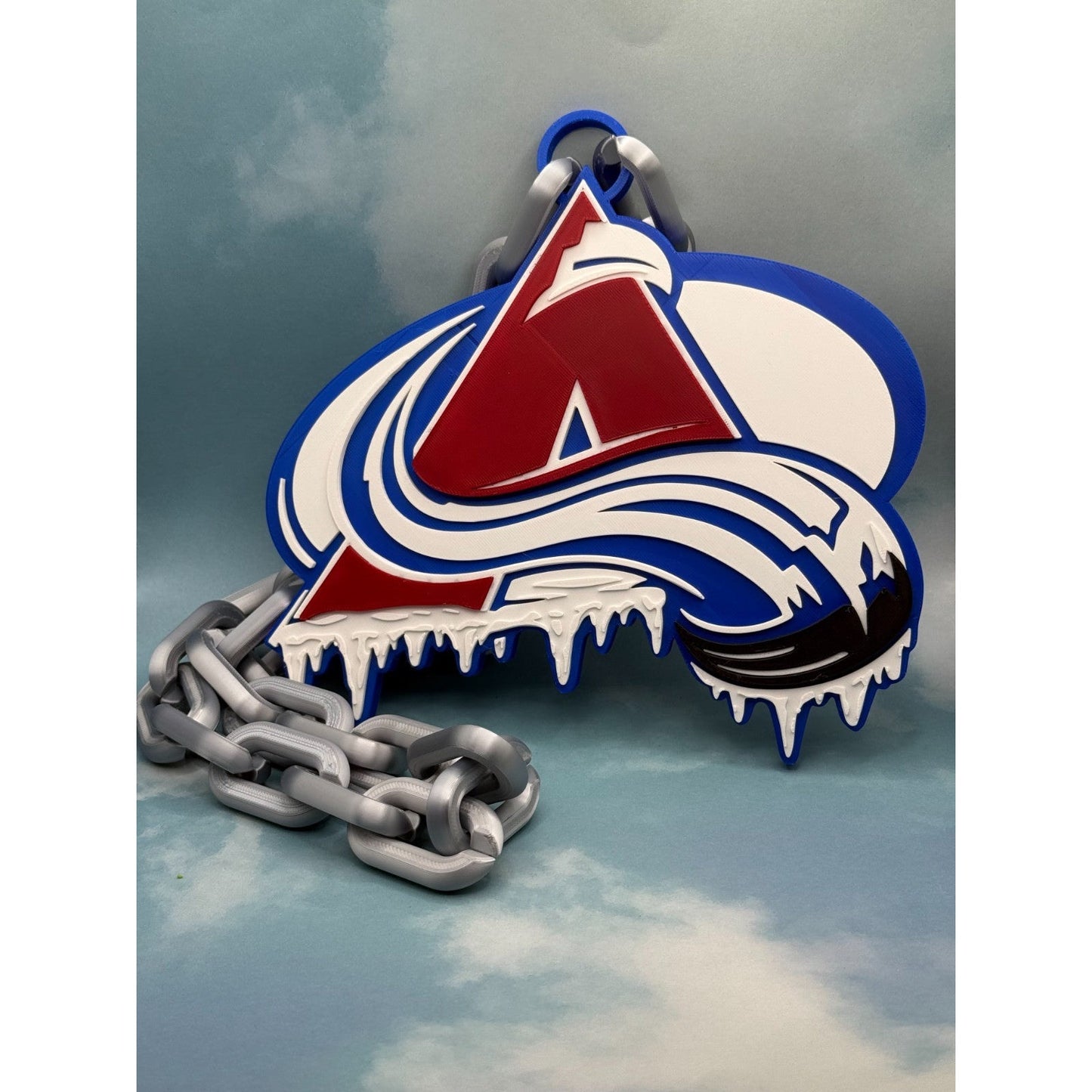 Colorado Avalanche Oversized  Drip Necklace, Hype Chain