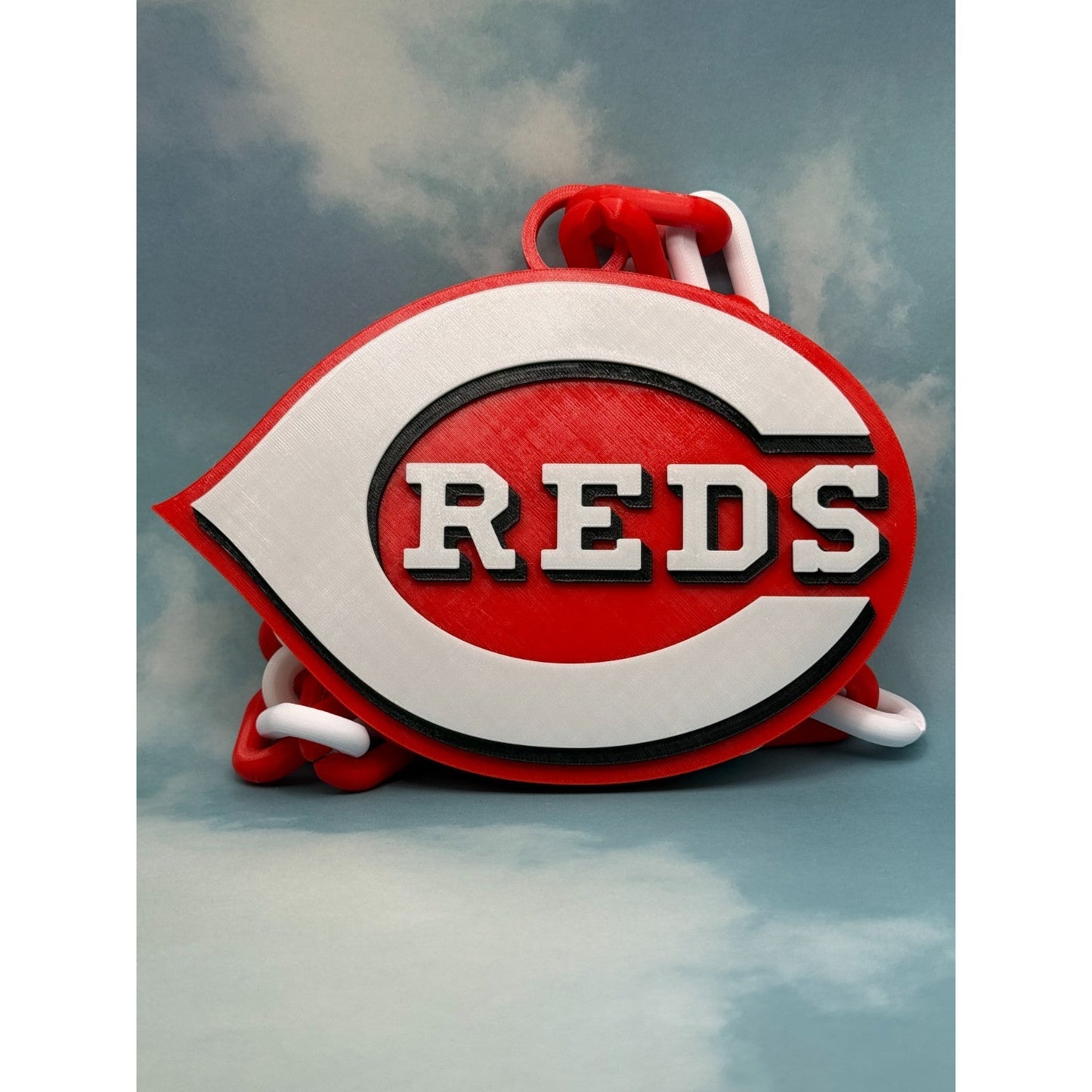 Cincinnati Reds Oversized Fan Logo Necklace Pendant 3D Printed