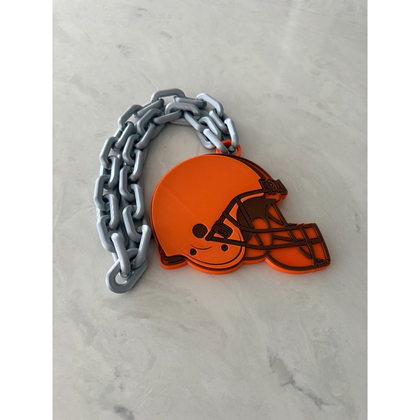 Cleveland Browns Logo Oversized Necklace, Hype Chain.