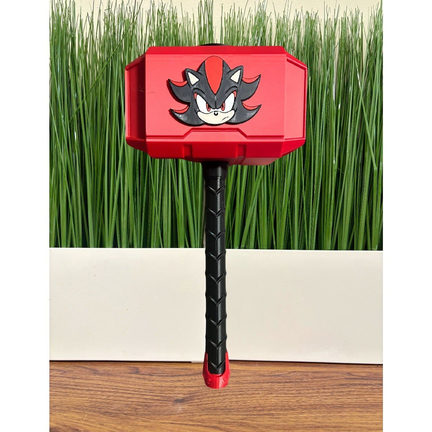 Shadow from sonic the hedgehog 3-D printed Thor hammer