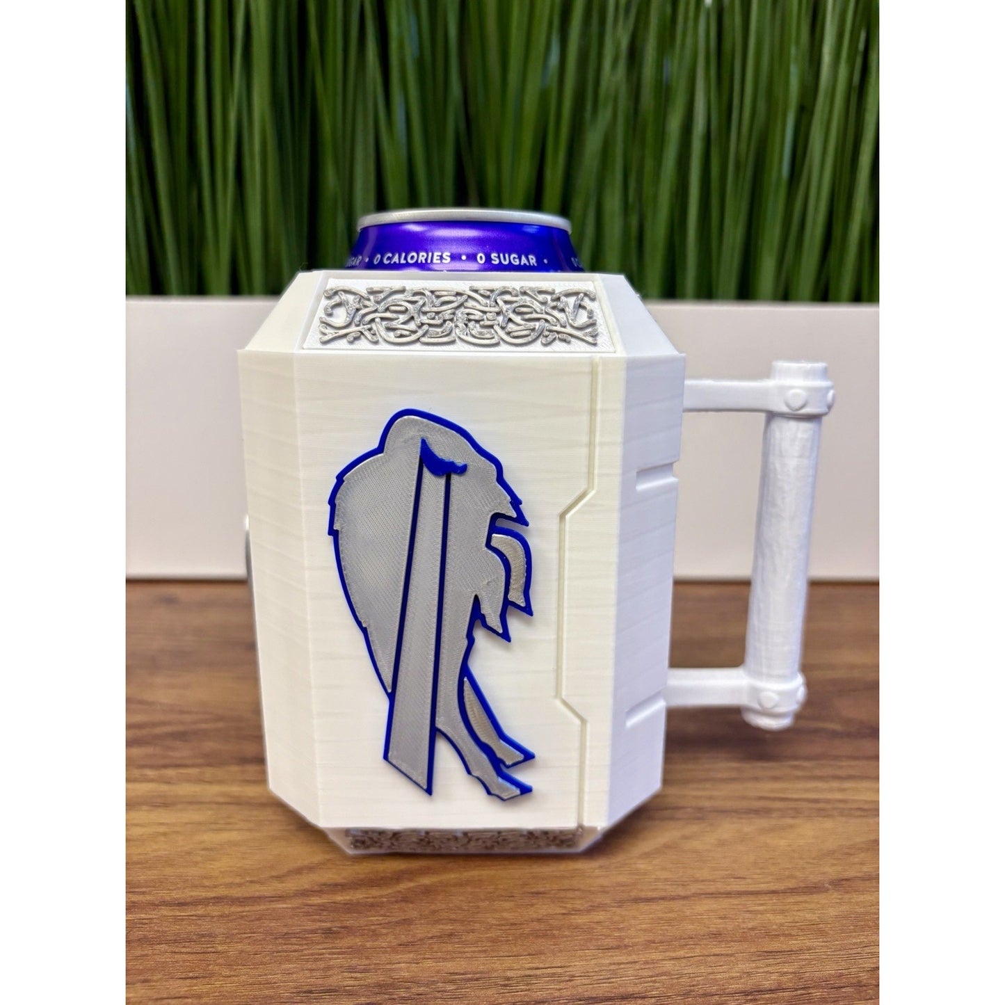 3D Printed Buffalo Bills Can Holder Koozie - Fits 12oz Cans