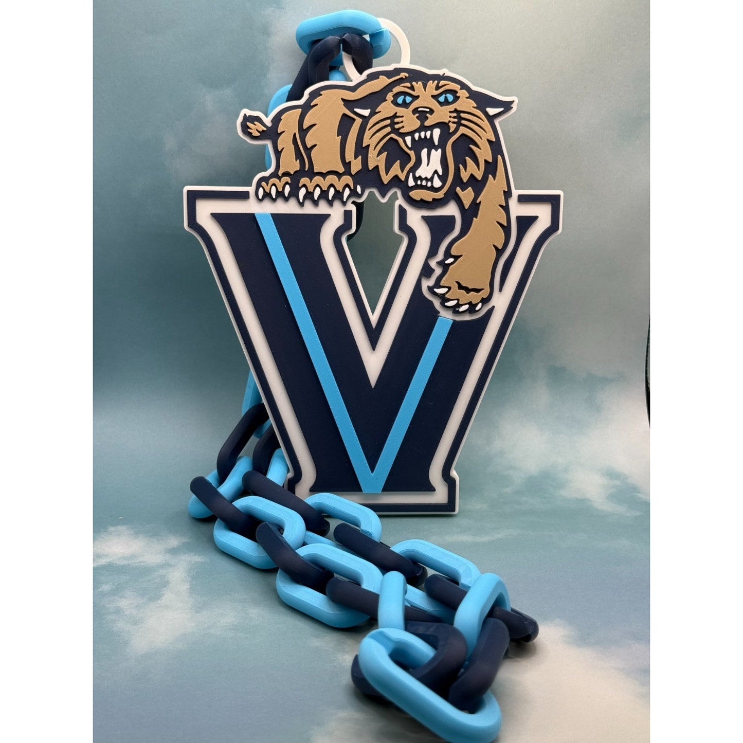 Villanova University Wildcats Oversized Necklace, Fan Pride Chain