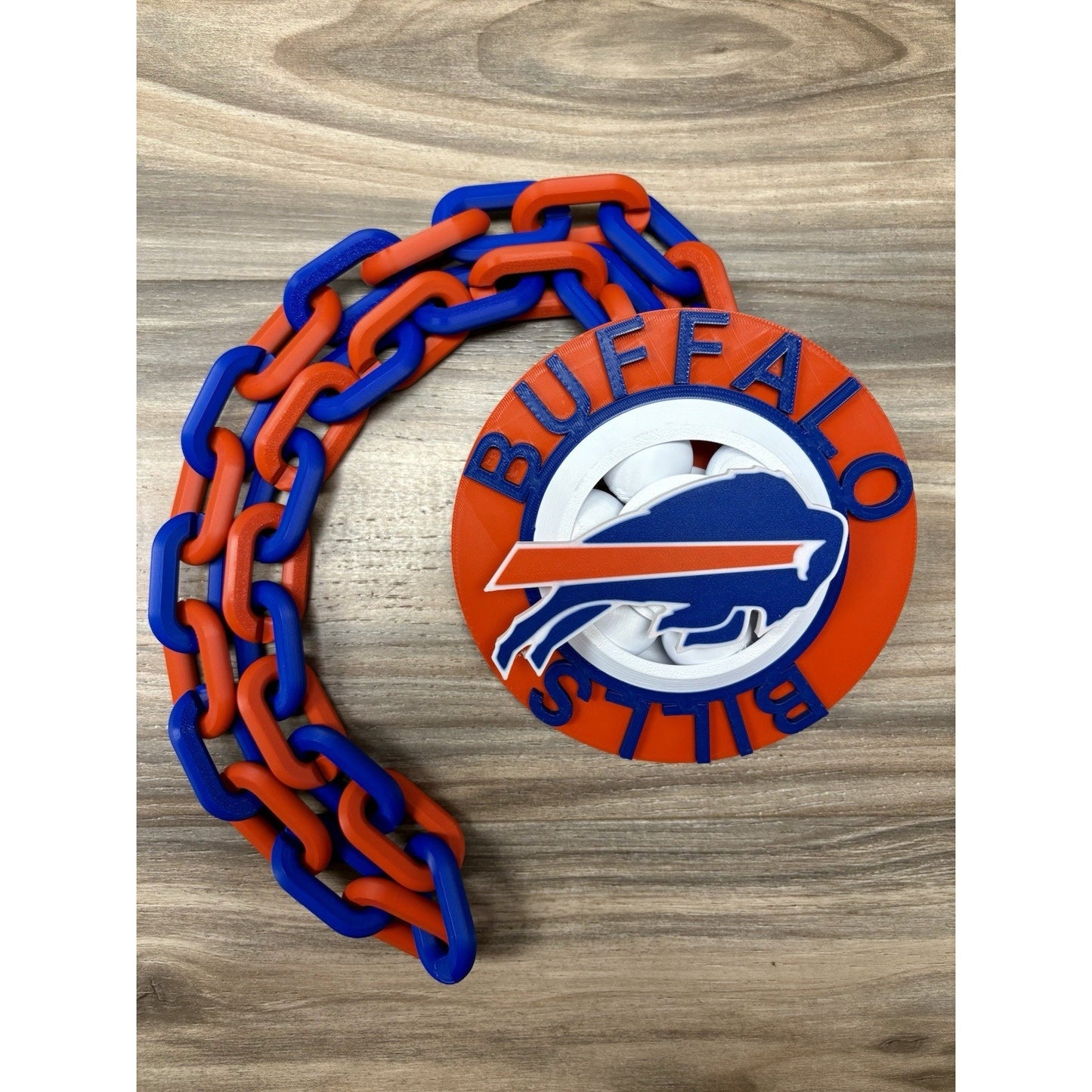 Buffalo Bills 3-D printed spinner chain