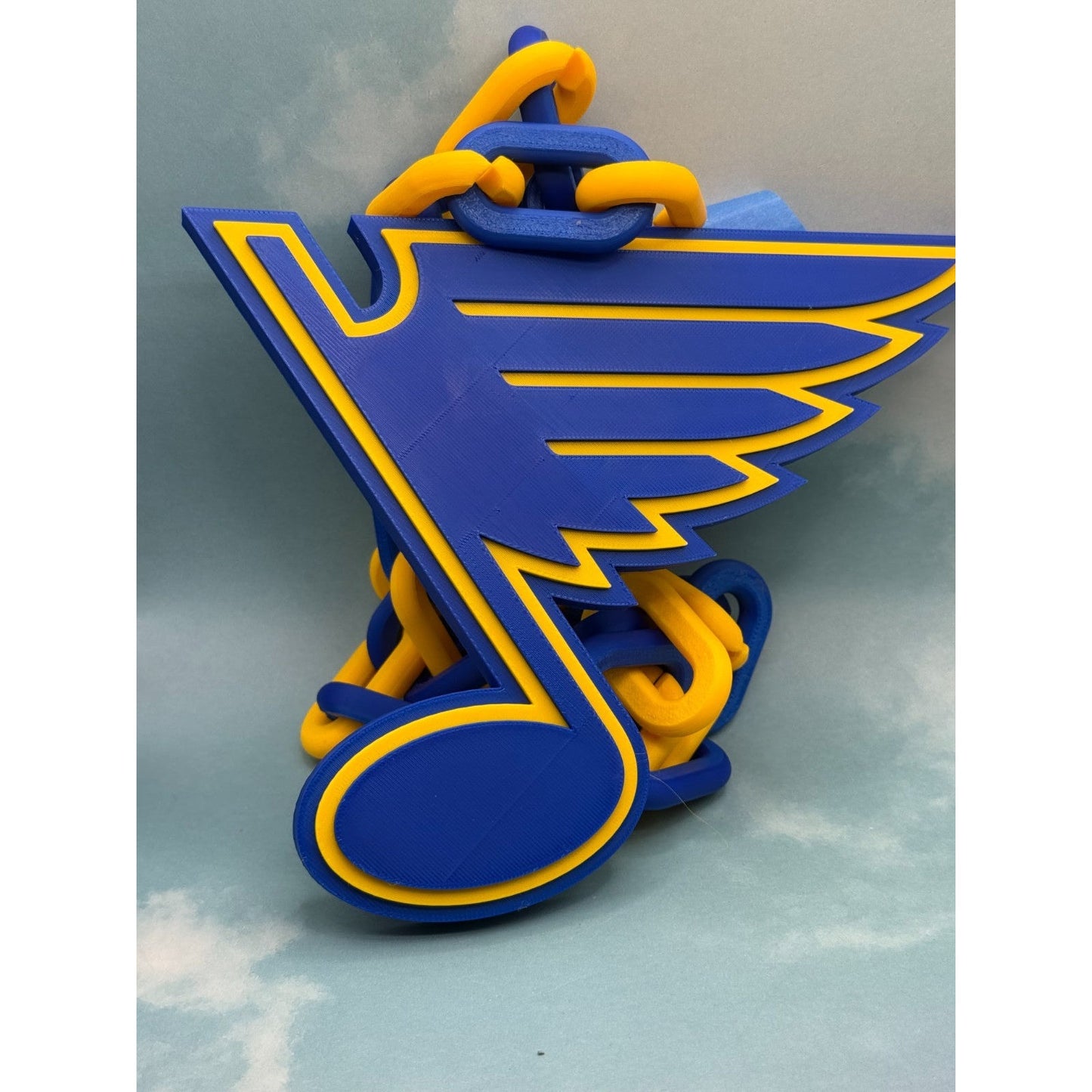 St. Louis Blues Oversized Logo Necklace, Hype Chain Bleed Blue!