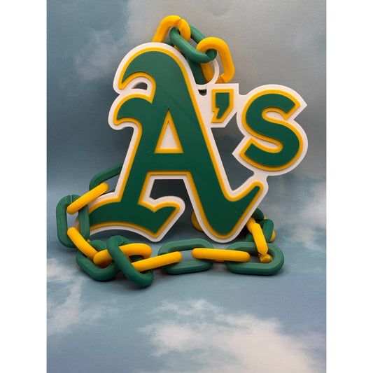 Las Vegas Athletics Oversized Logo Pendant and Chain Show your A's Pride