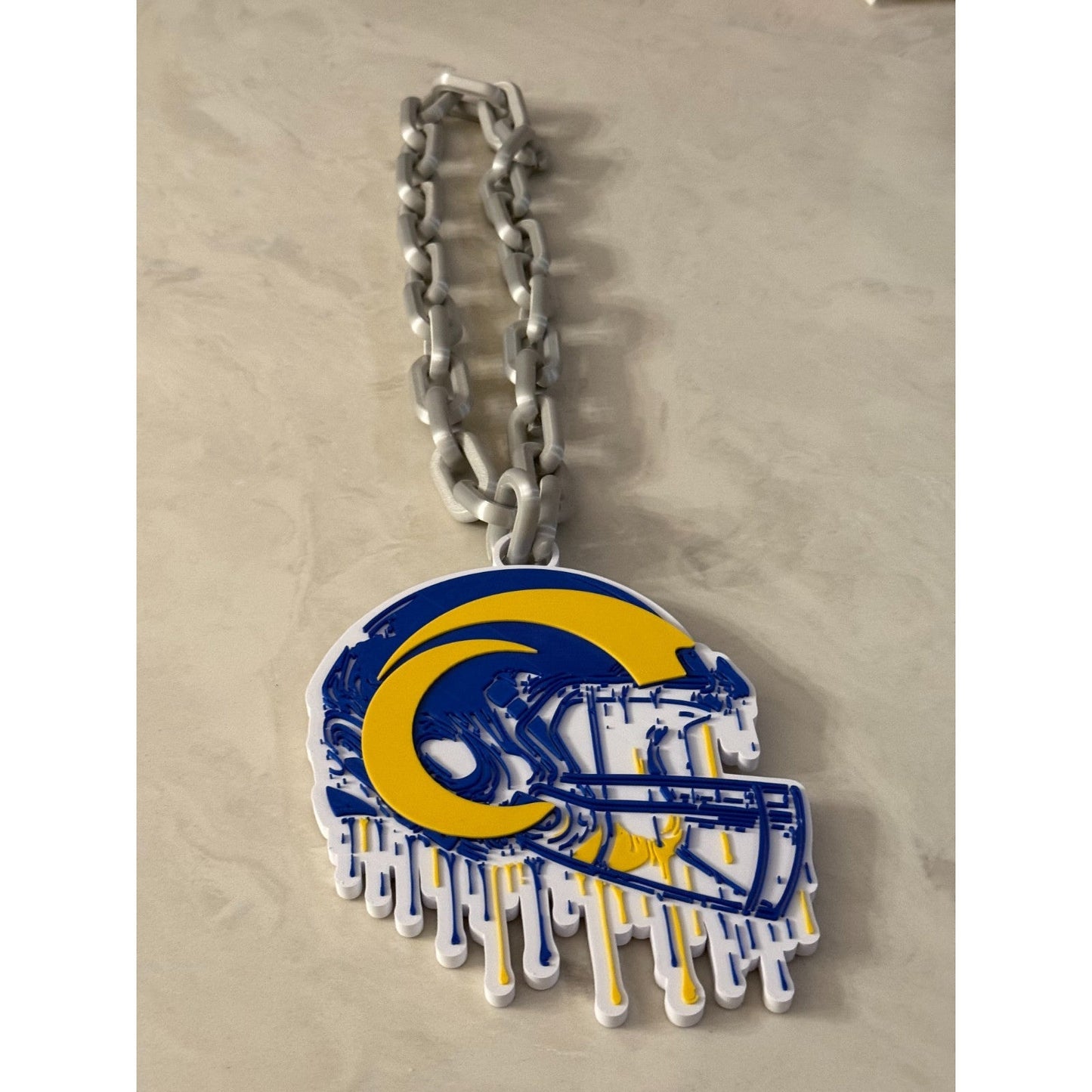 Los Angeles Rams Helmet Drip Hype Chain "Our House"