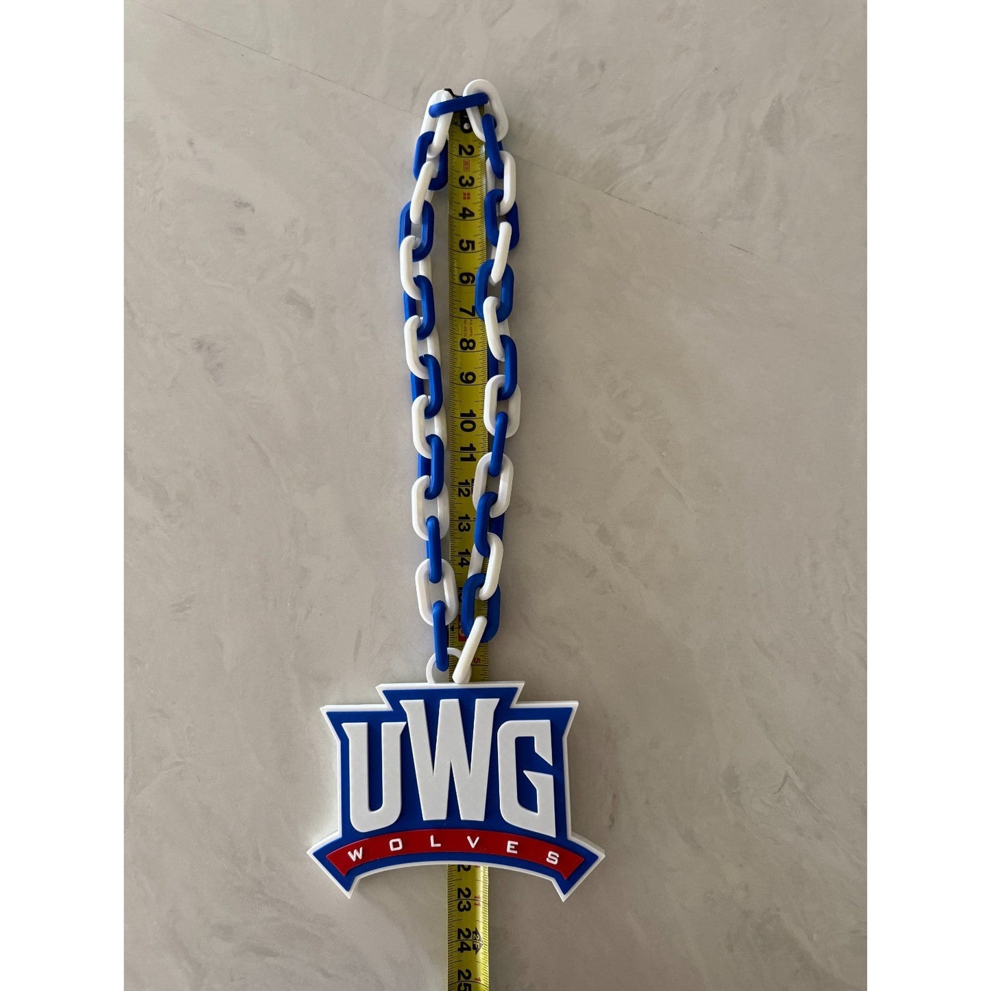 West Georgia Wolves Oversized Necklace Hype Chain Handmade
