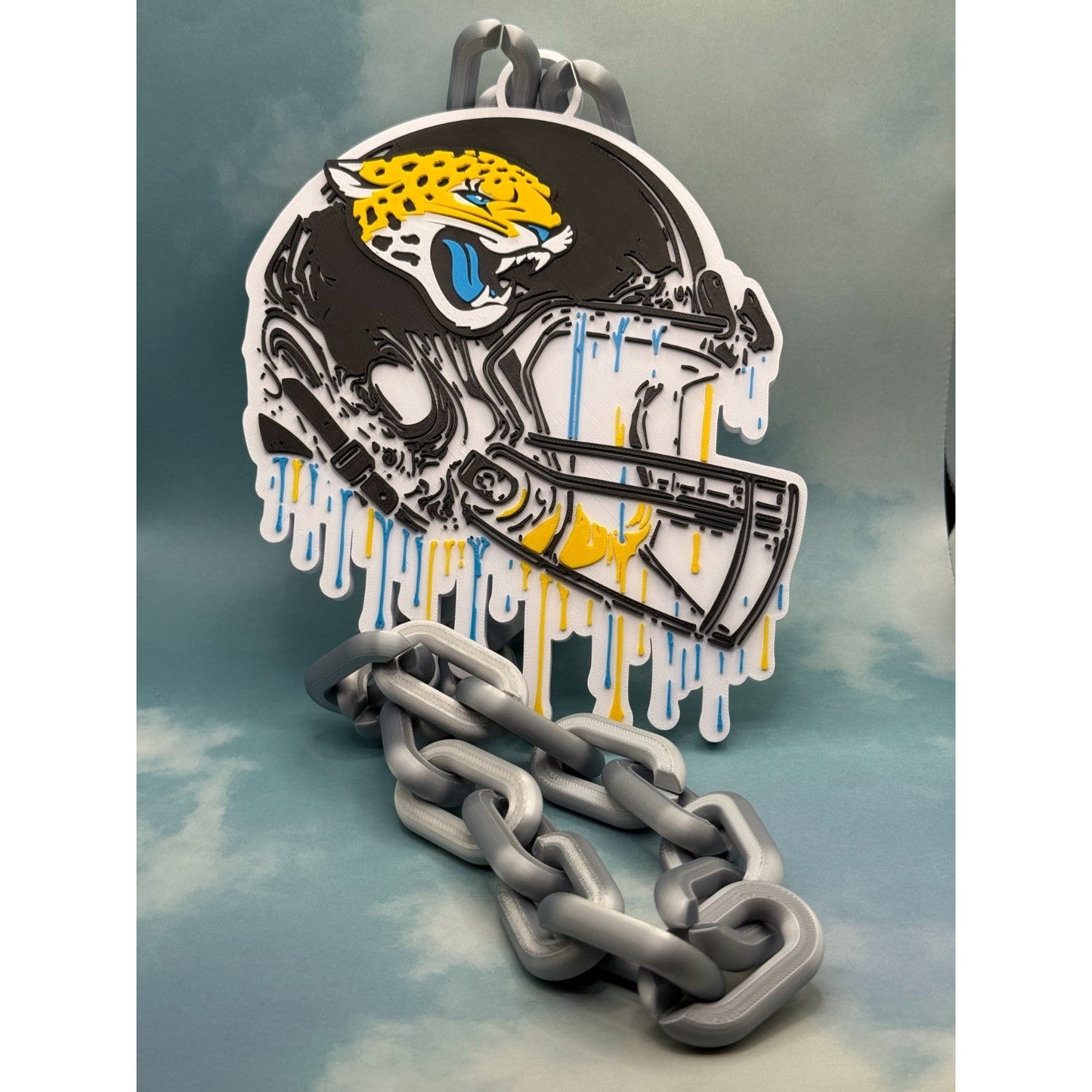 Jacksonville Jaguars Helmet Drip Hype Oversized Chain "Duval"