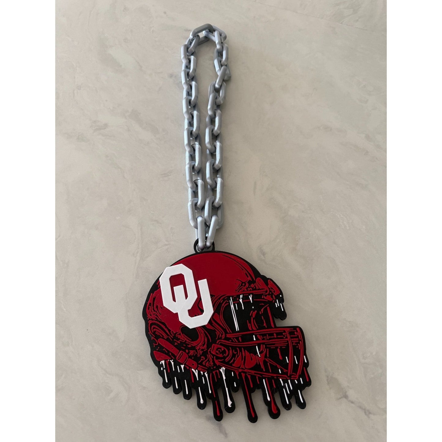 Oklahoma Sooner Helmet Drip Hype Chain