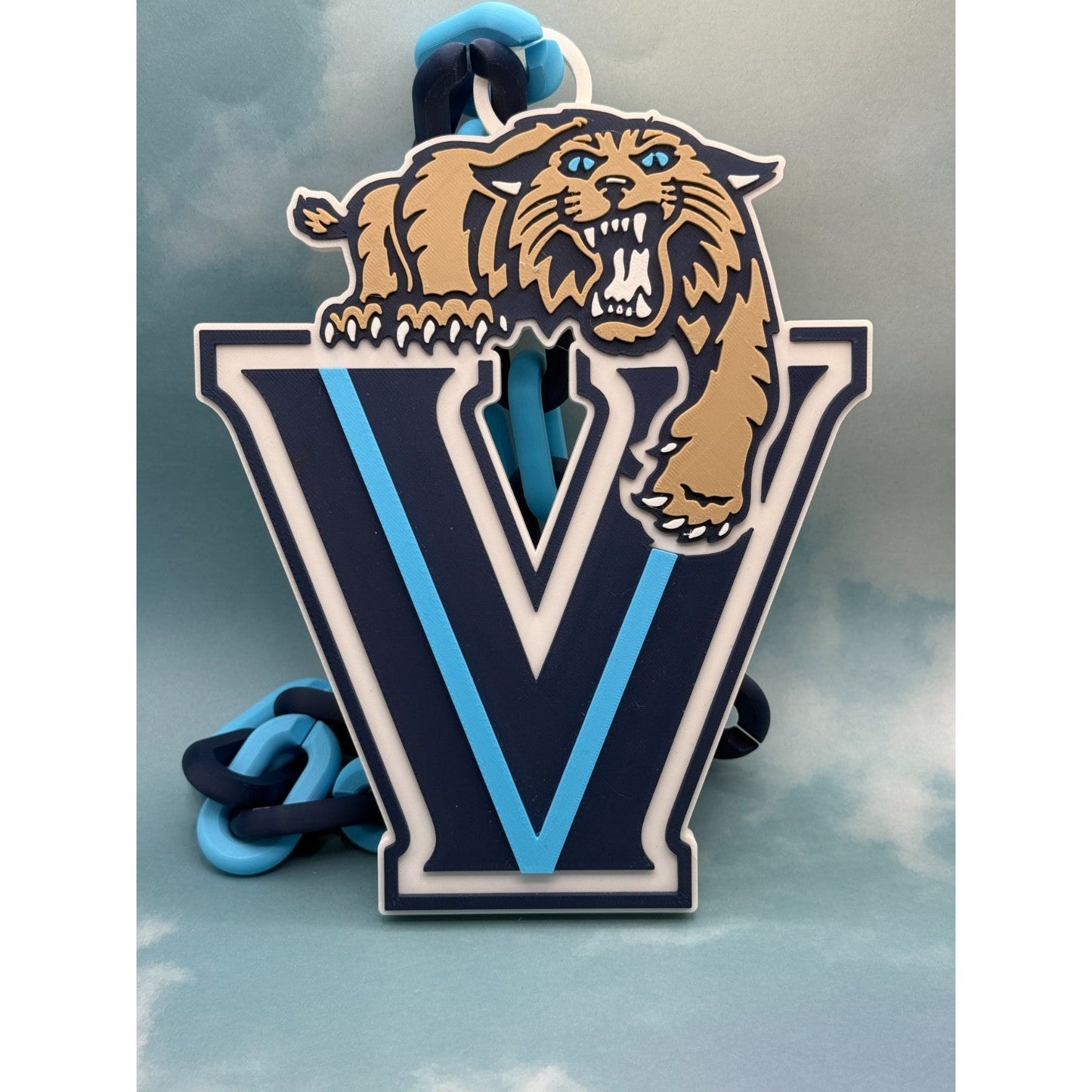 Villanova University Wildcats Oversized Necklace, Fan Pride Chain