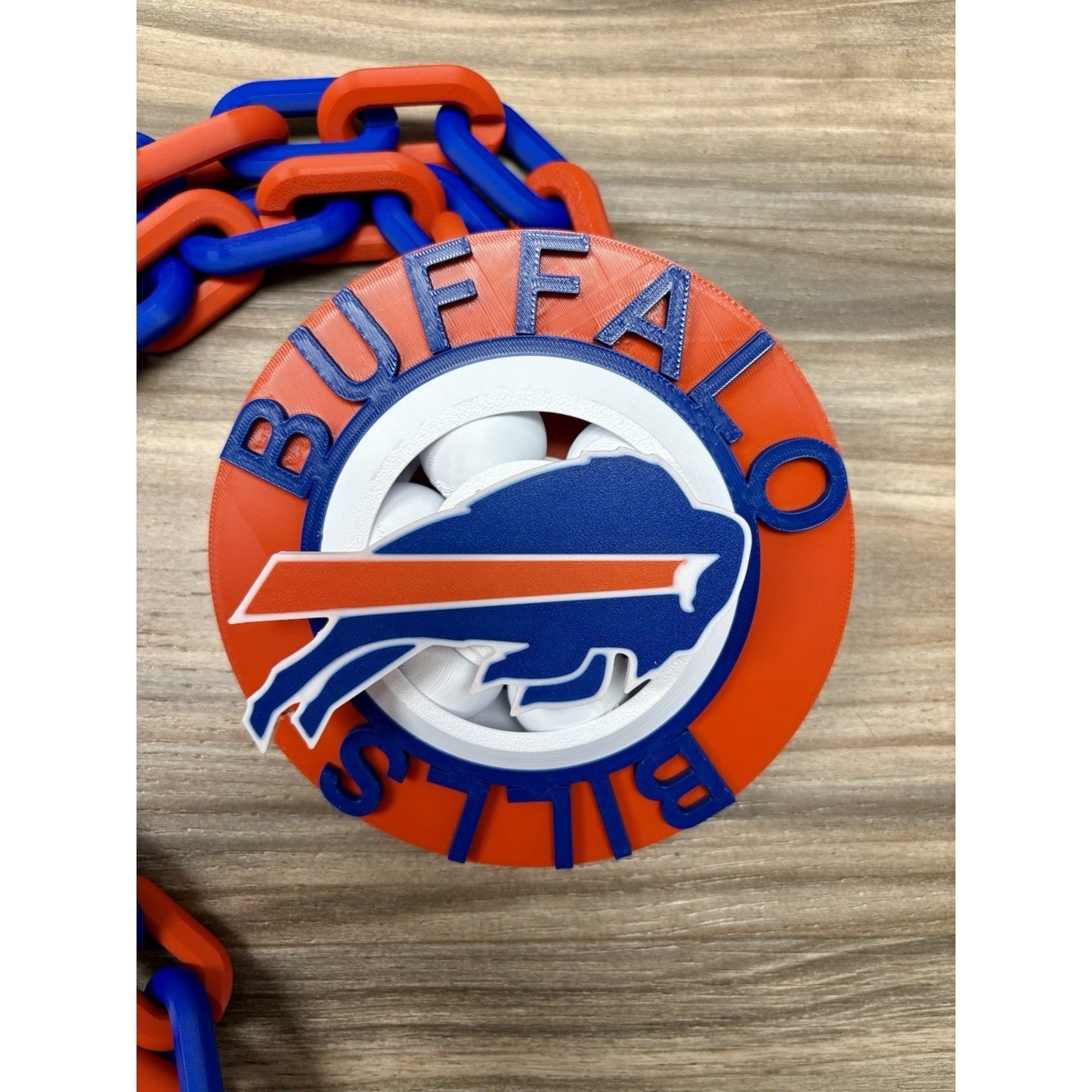 Buffalo Bills 3-D printed spinner chain