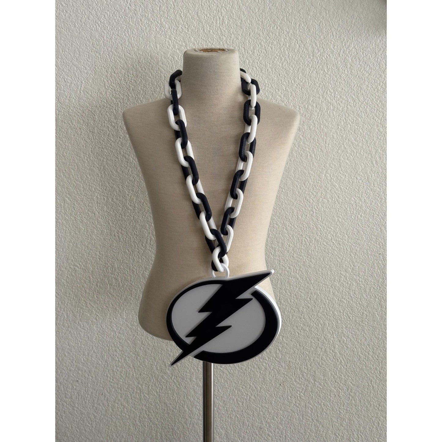 Tampa Bay Lightning Oversized Necklace, Hype Chain Be The Thunder!