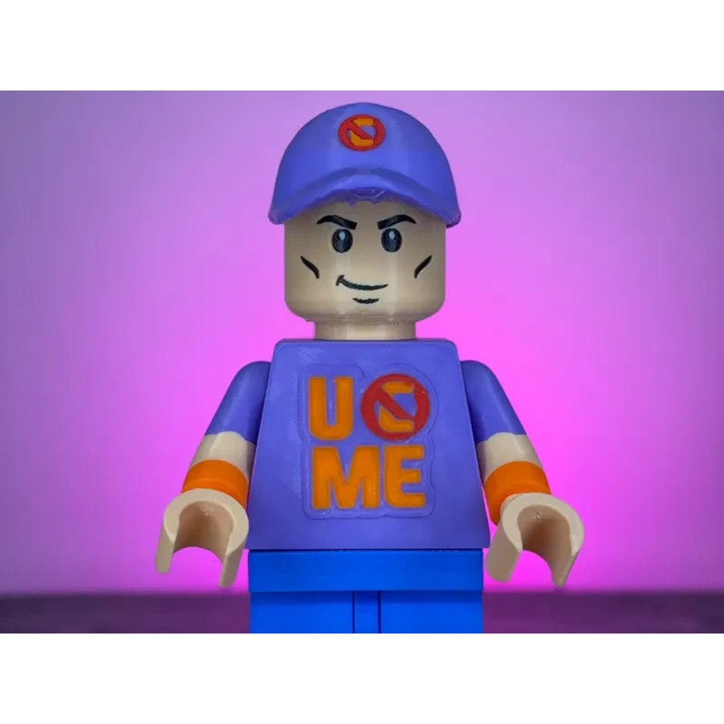 John Cena Brick Figure 8 inches tall 3D Printed Lego Inspired
