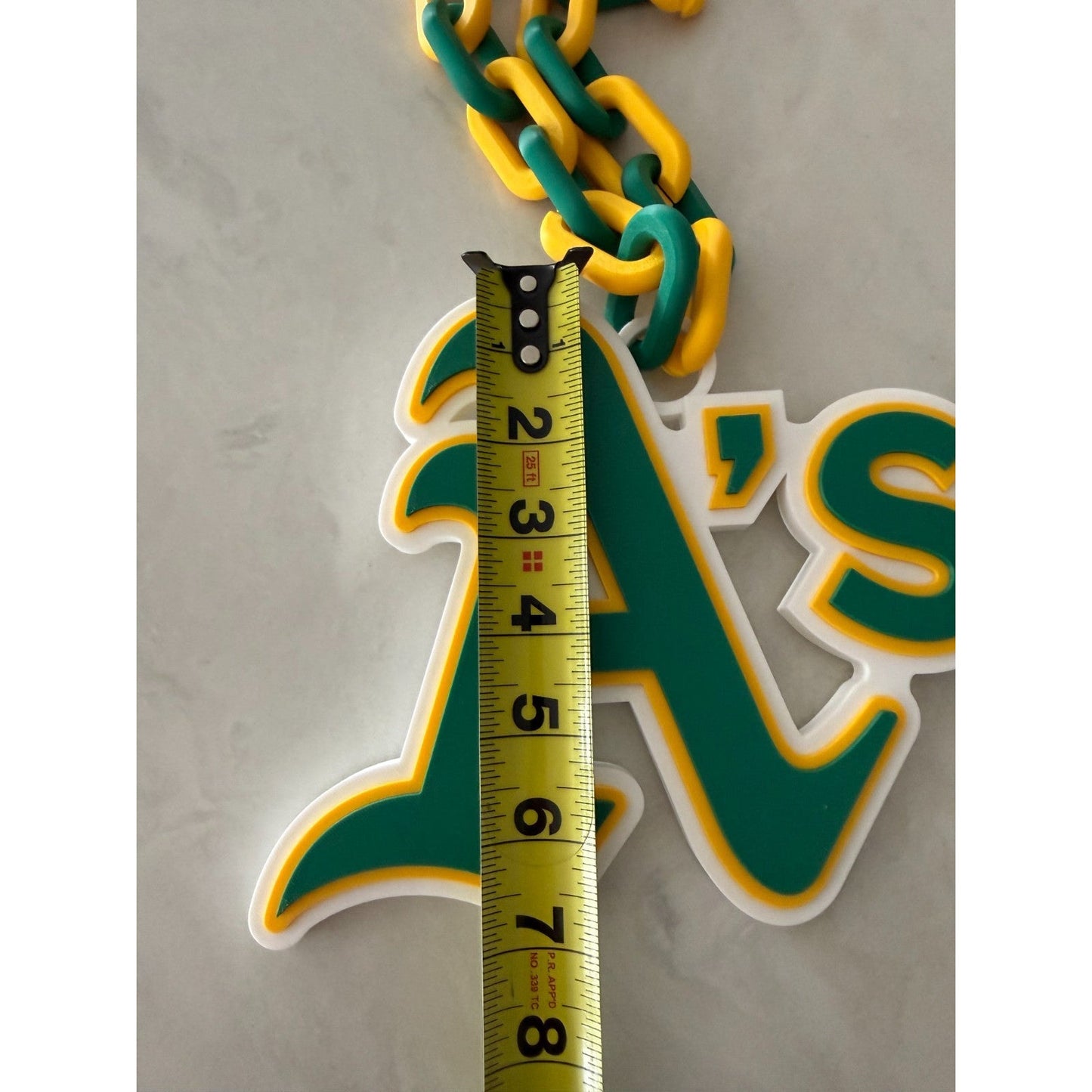 Las Vegas Athletics Oversized Logo Pendant and Chain Show your A's Pride