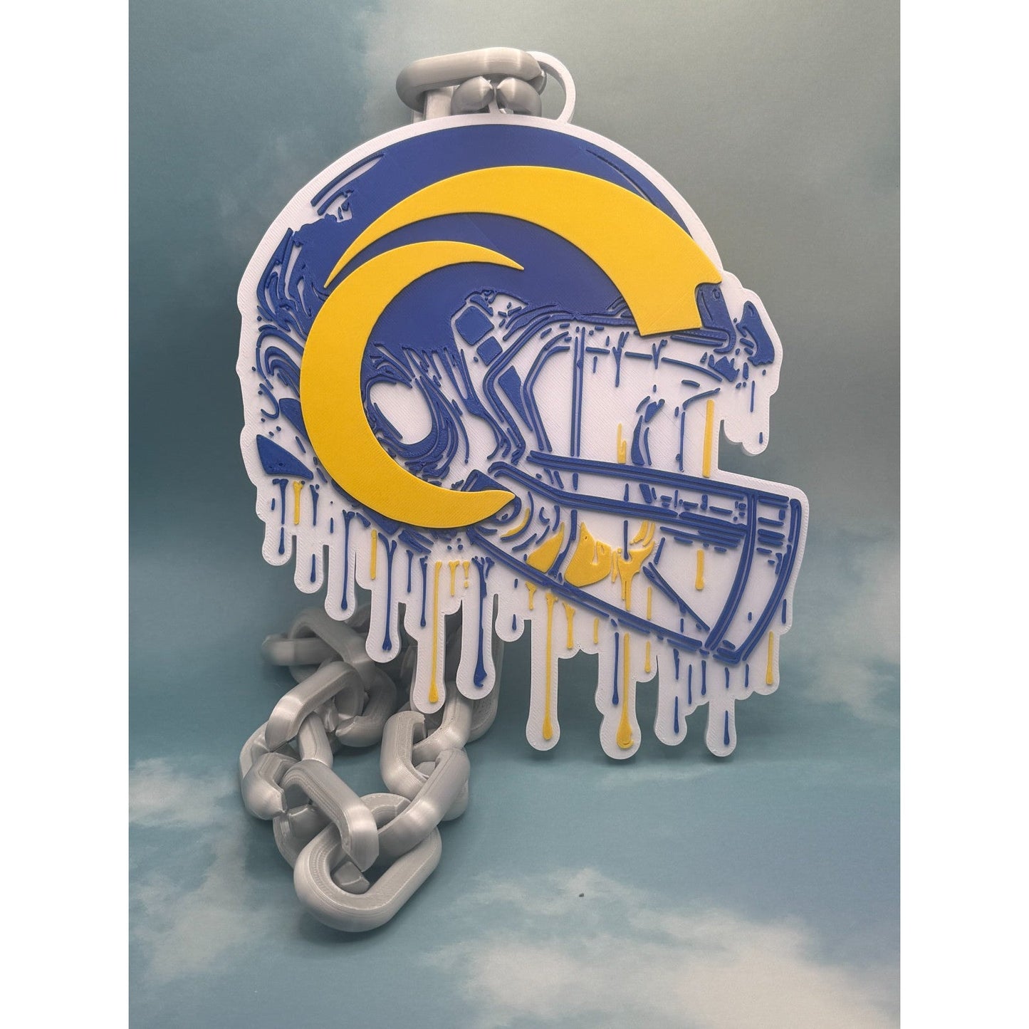 Los Angeles Rams Helmet Drip Hype Chain "Our House"