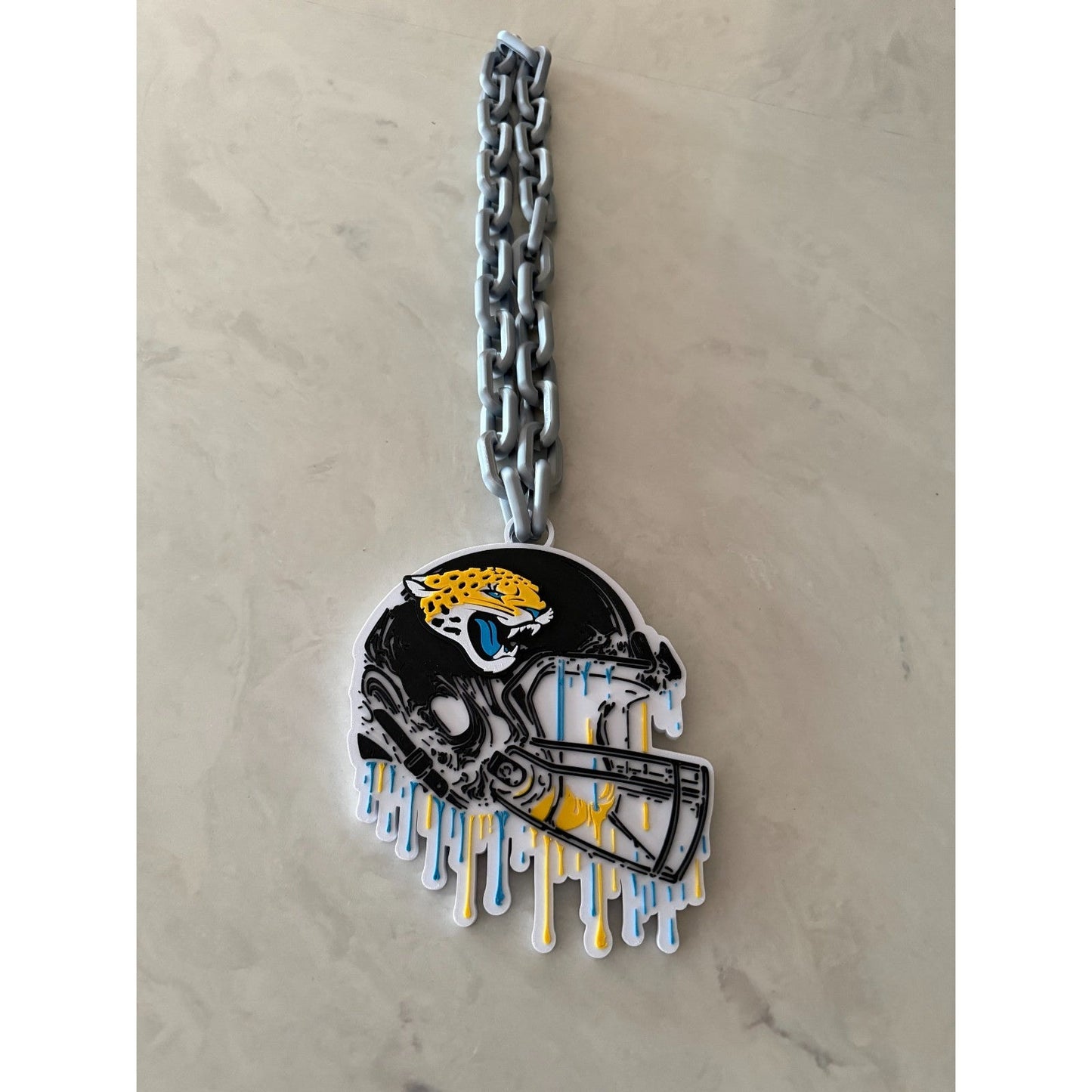 Jacksonville Jaguars Helmet Drip Hype Oversized Chain "Duval"