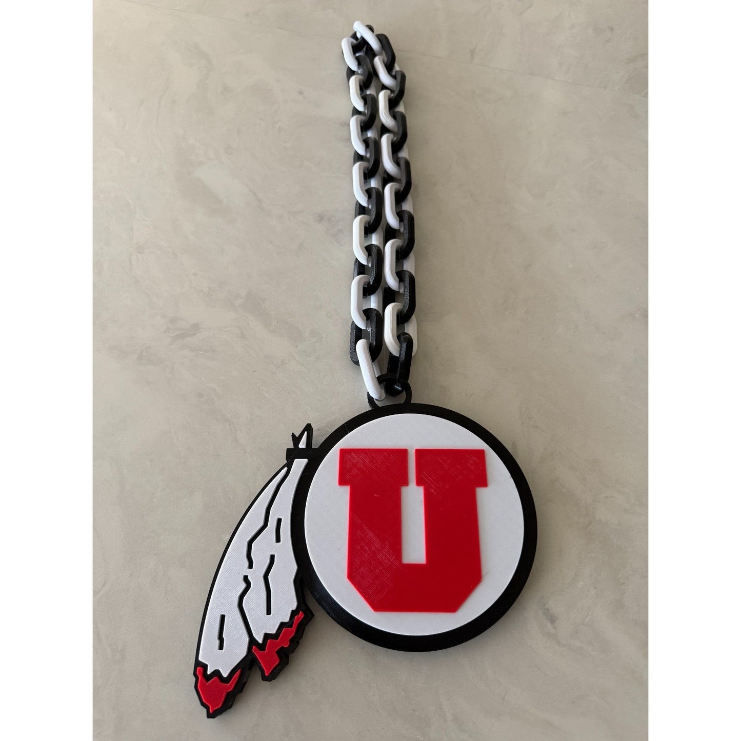 Utah Utes Oversized Pendant Fan Necklace, Imagine, then Do
