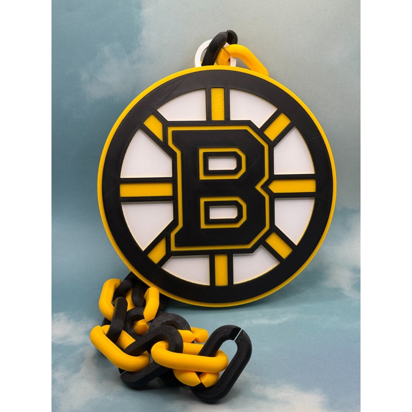 Boston Bruins Oversized Logo Necklace, Hype Chain "Fear the Bear! "