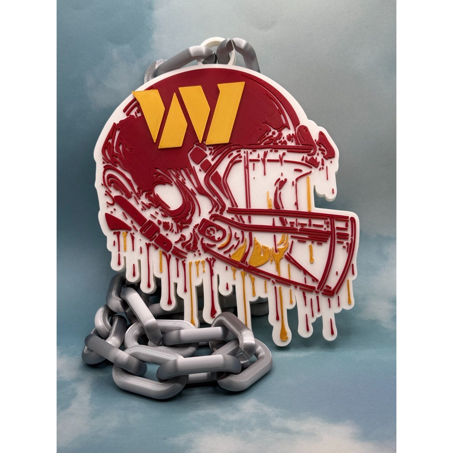Washington Commanders Helmet Drip Oversized Hype Chain