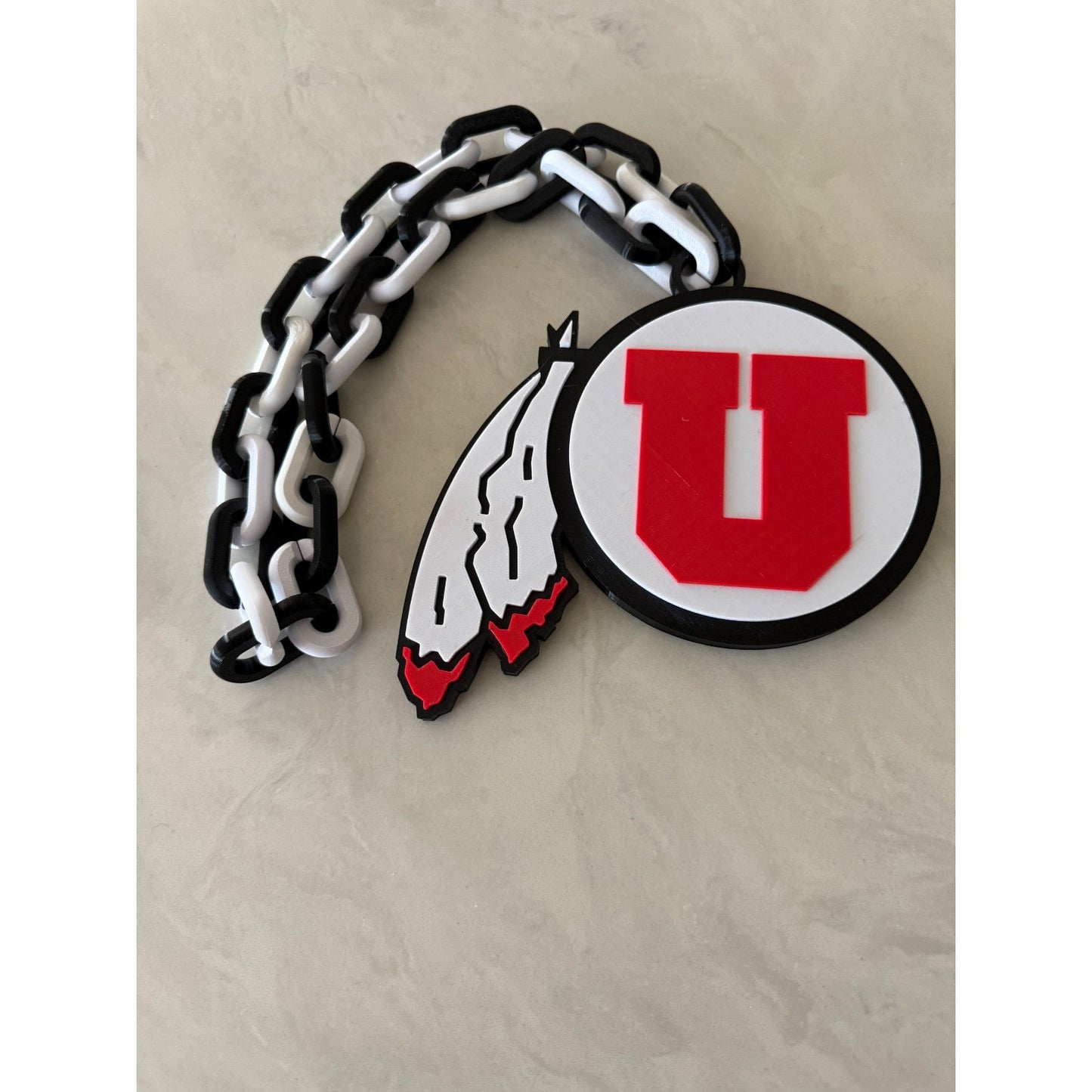 Utah Utes Oversized Pendant Fan Necklace, Imagine, then Do