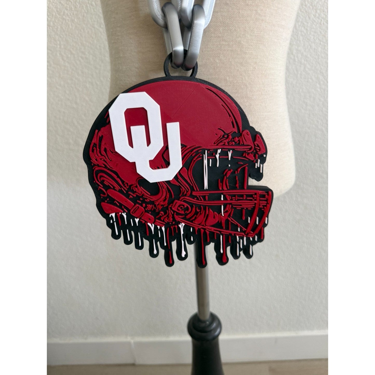 Oklahoma Sooner Helmet Drip Hype Chain