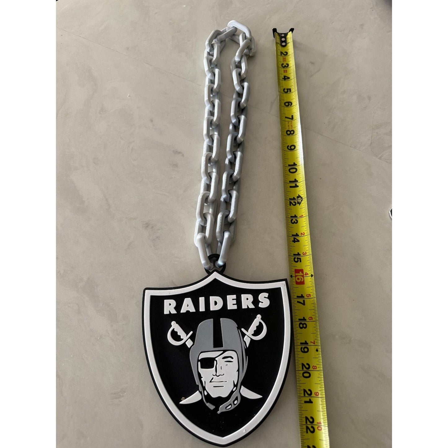 Las Vegas Raiders Oversized Chain Necklace "Raider Nation"