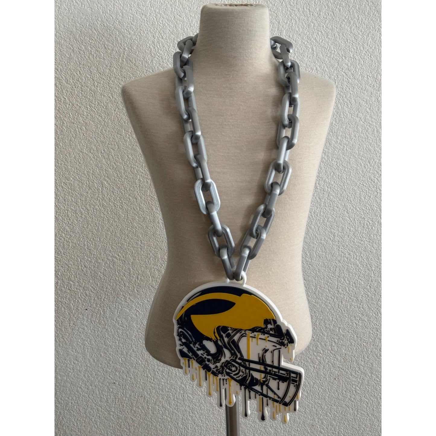 Michigan Wolverine Helmet Drip Hype Chain
