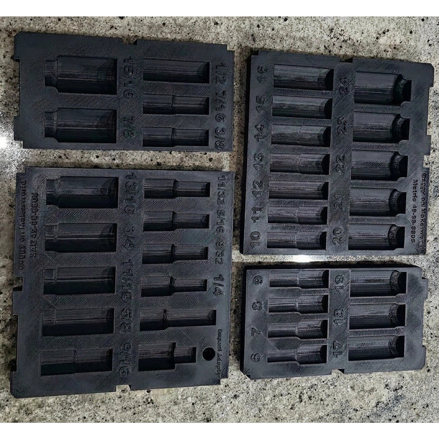 Fits Milwaukee 49-66-6805 36pc Socket Set PACKOUT Drawer Insert (Insert Only)