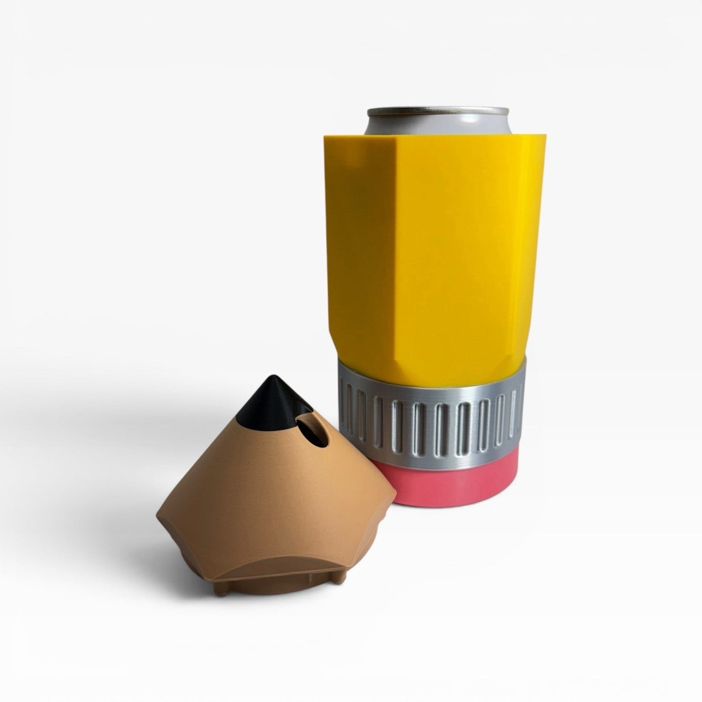 Pencil Shaped Can Cooler Fits 12oz Cans Koozie - Teachers Gift