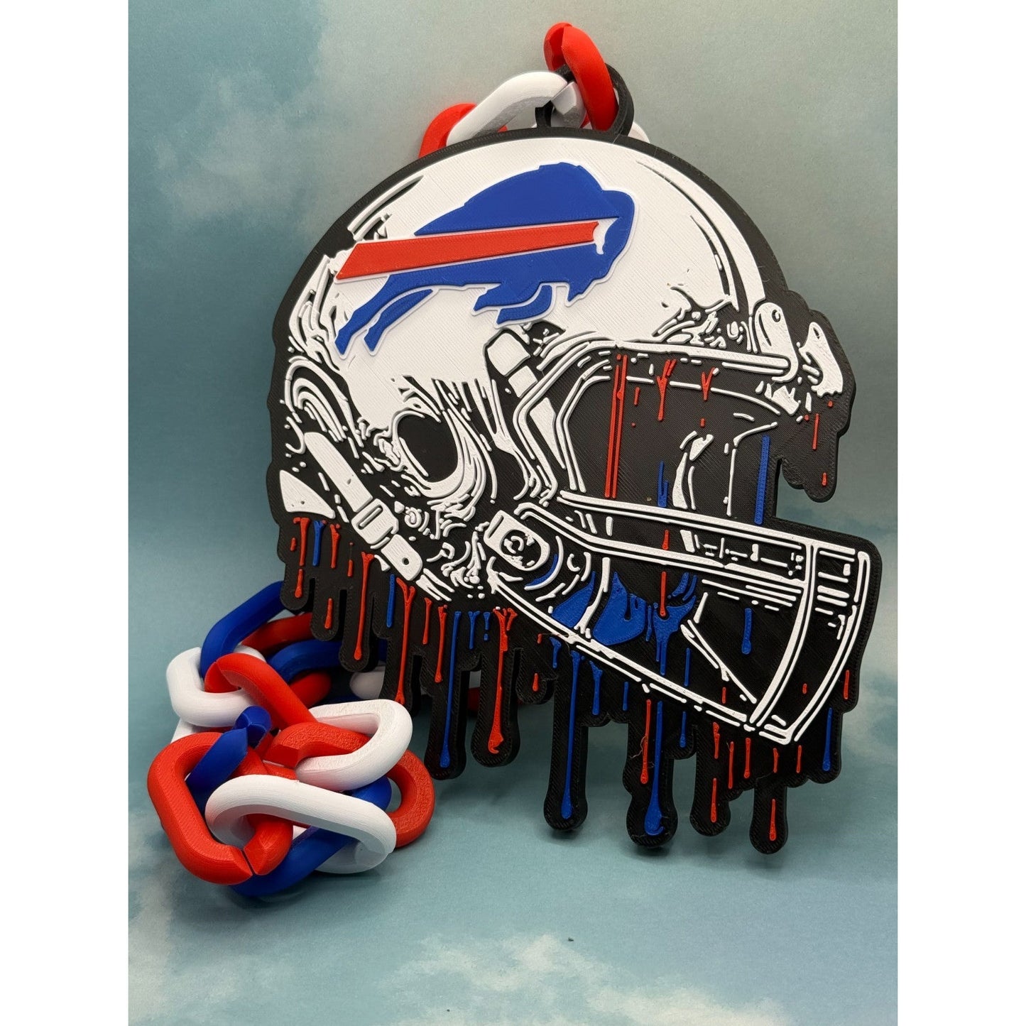 Buffalo Bills Helmet Drip Hype Chain, Represent The Bills Mafia's In Style!
