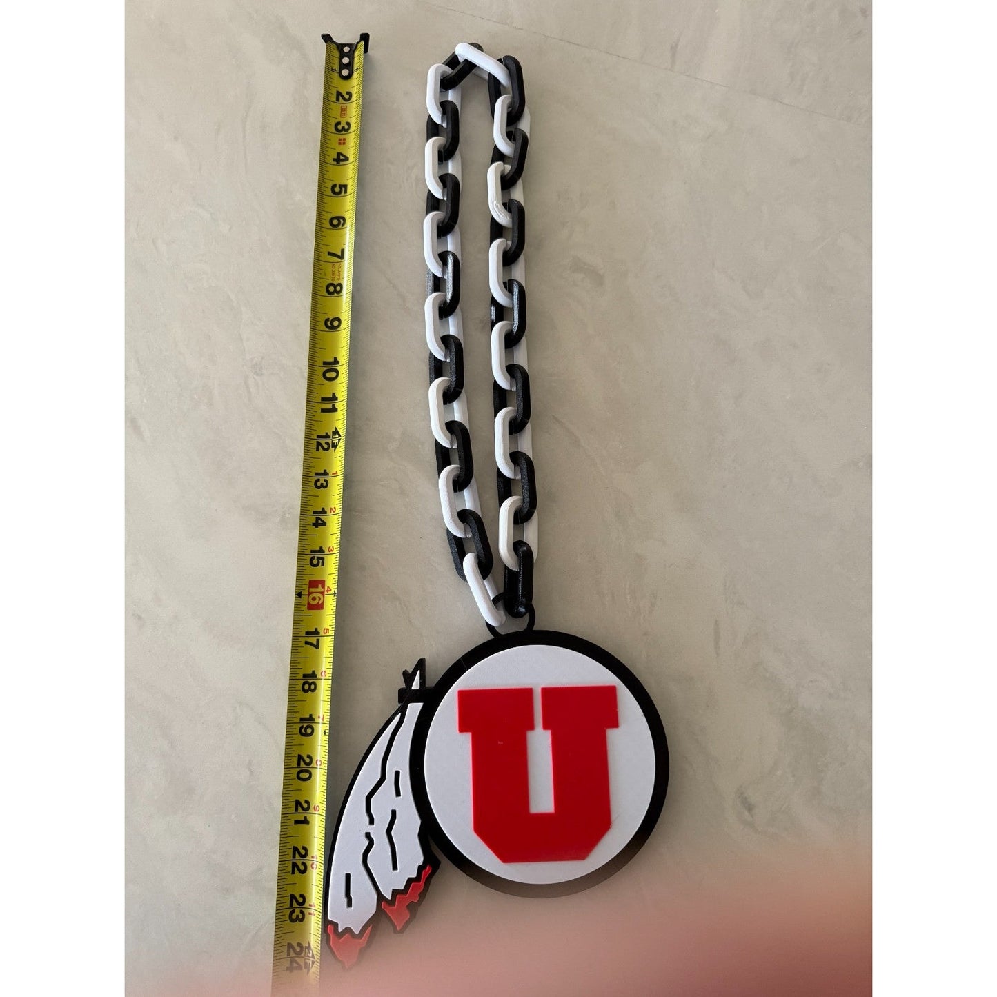 Utah Utes Oversized Pendant Fan Necklace, Imagine, then Do