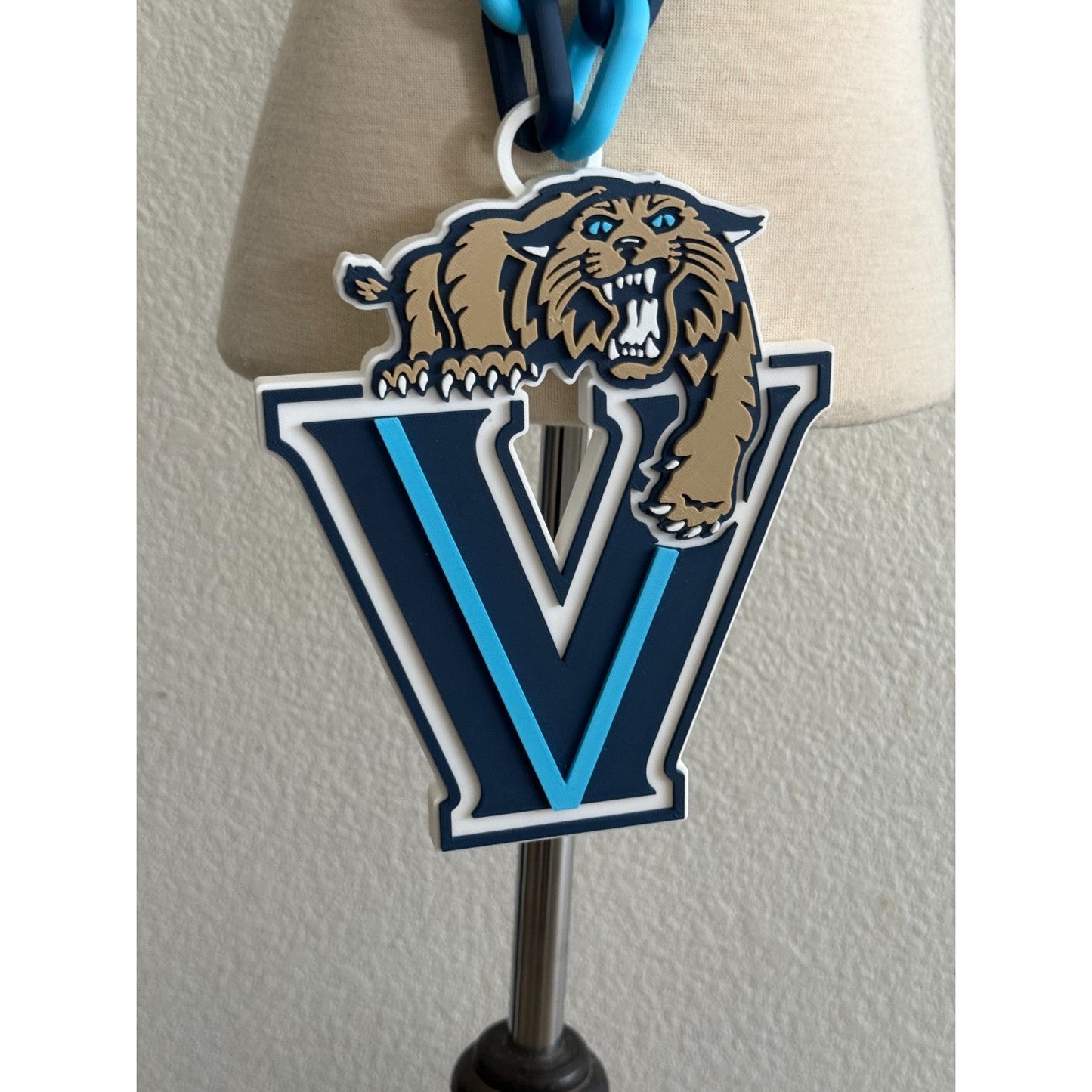Villanova University Wildcats Oversized Necklace, Fan Pride Chain
