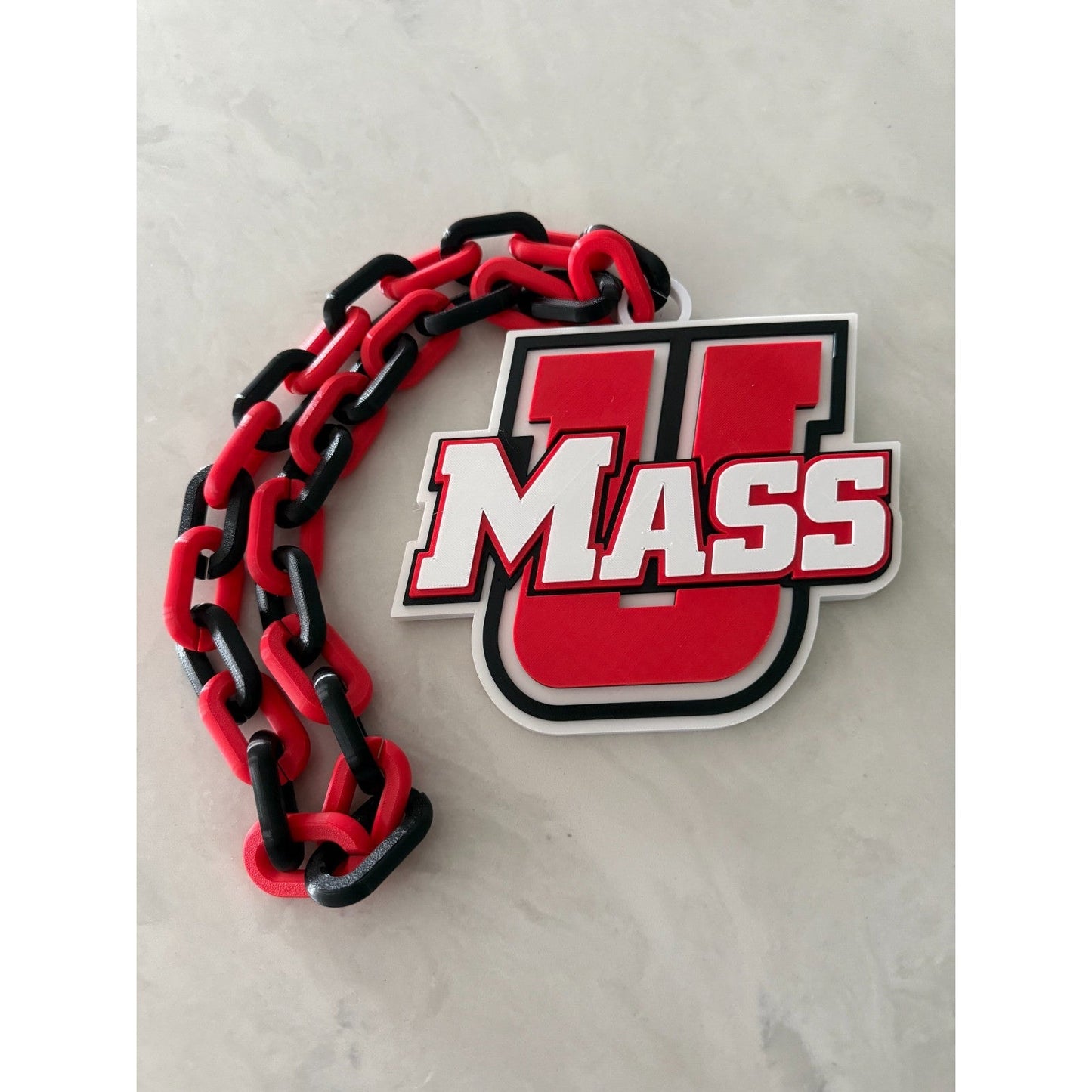 Massachusetts Minutemen Logo Oversized Necklace, Pendant Chain“Be Revolutionary.