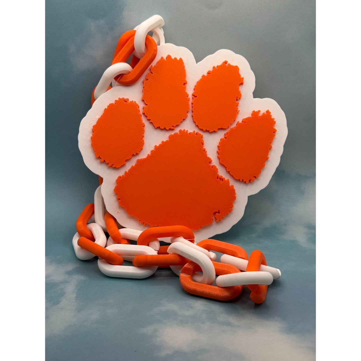Clemson Tigers Oversized Logo Necklace,Chain