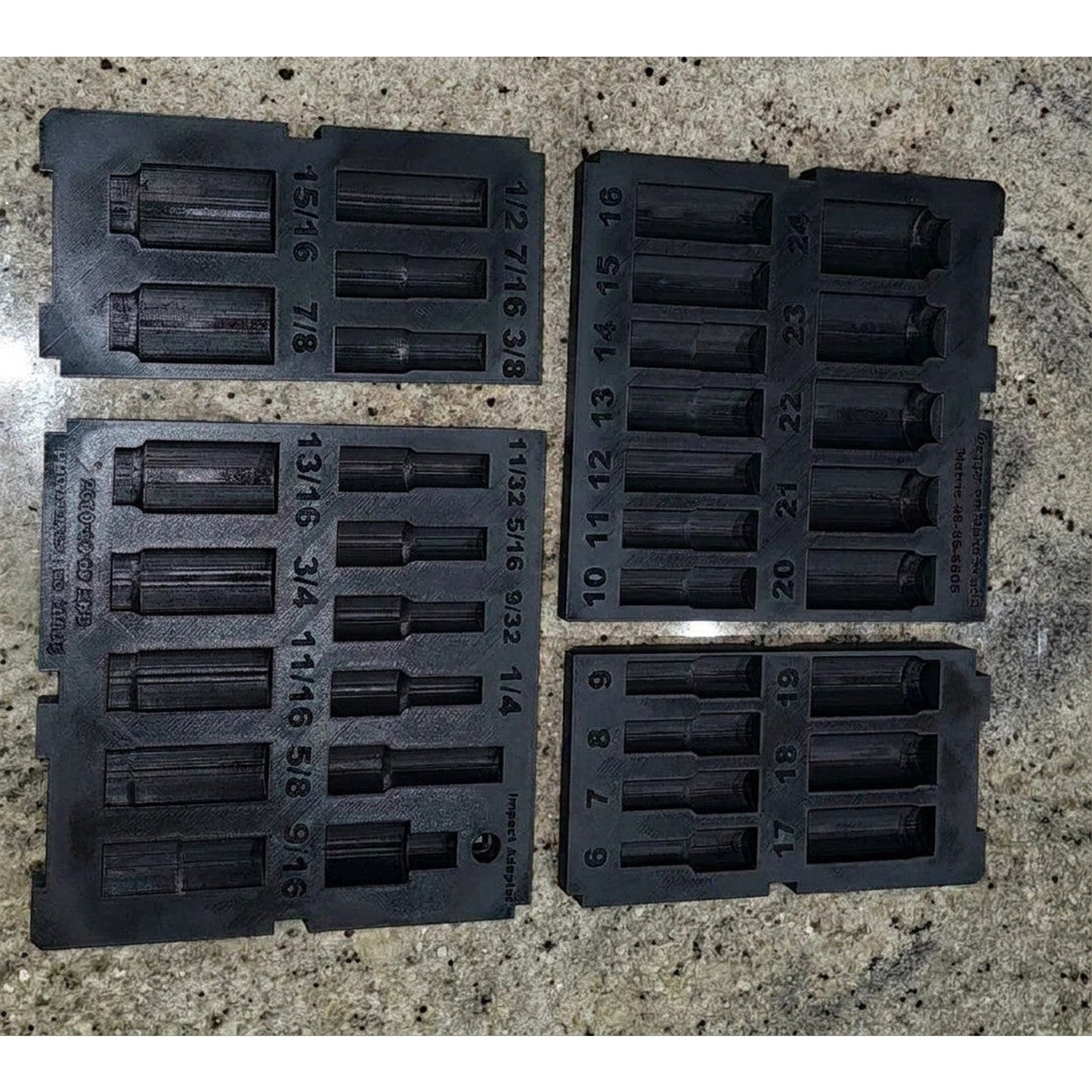 Fits Milwaukee 49-66-6805 36pc Socket Set PACKOUT Drawer Insert (Insert Only)