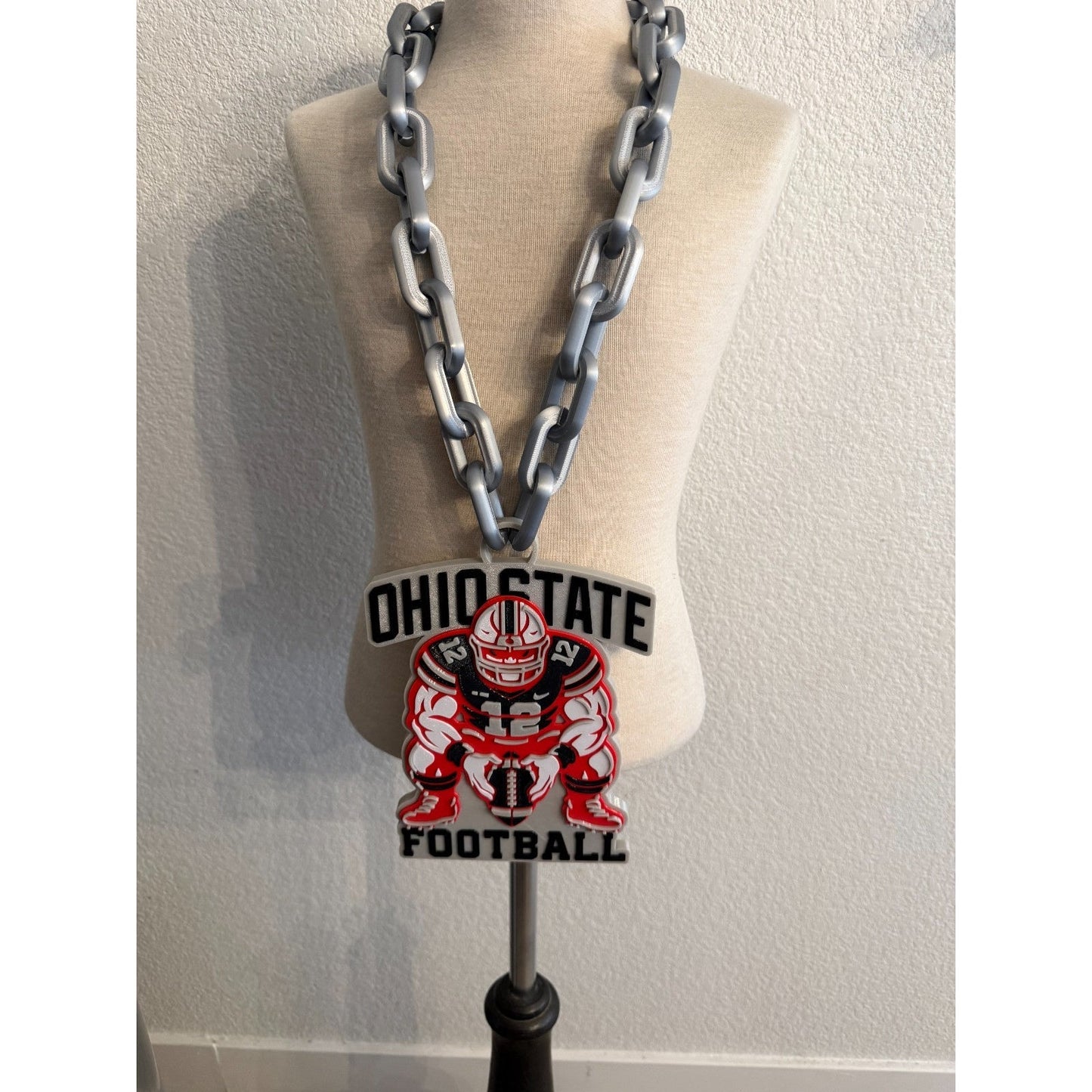 Ohio State Gritty Oversized Logo Fan Turnover Chain