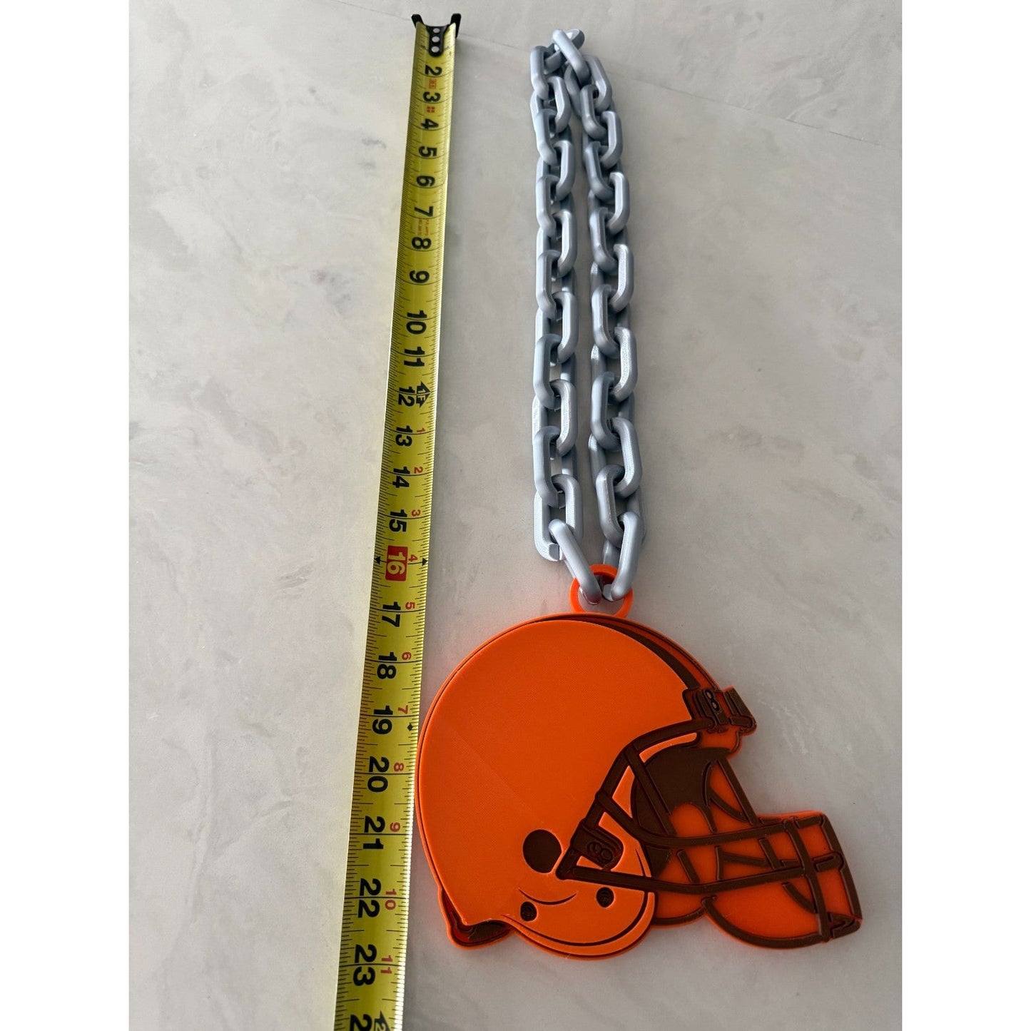 Cleveland Browns Logo Oversized Necklace, Hype Chain.