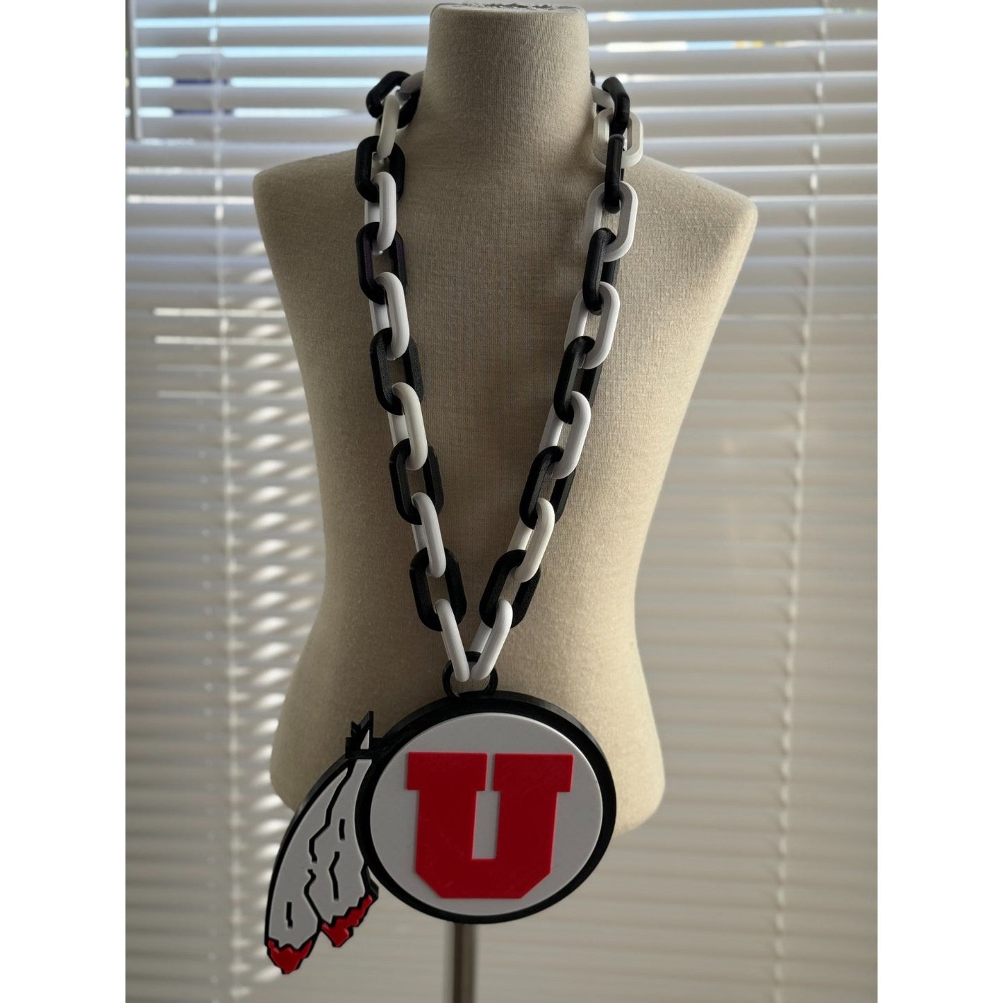 Utah Utes Oversized Pendant Fan Necklace, Imagine, then Do