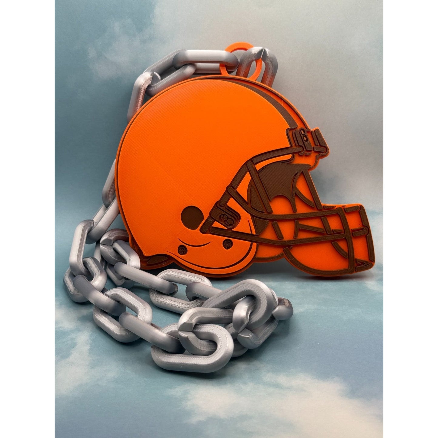 Cleveland Browns Logo Oversized Necklace, Hype Chain.