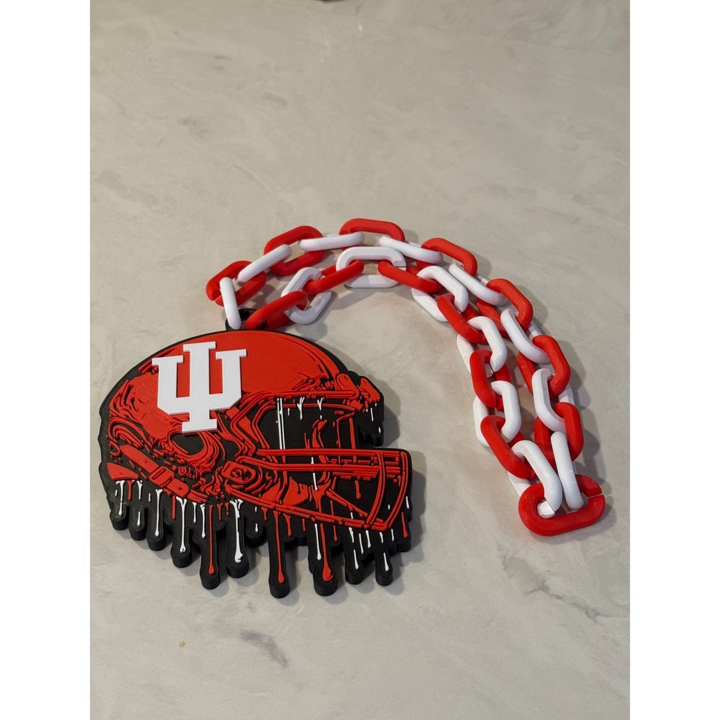University Indiana Hoosiers Helmet Drip Hype Chain, Support your team in fashion