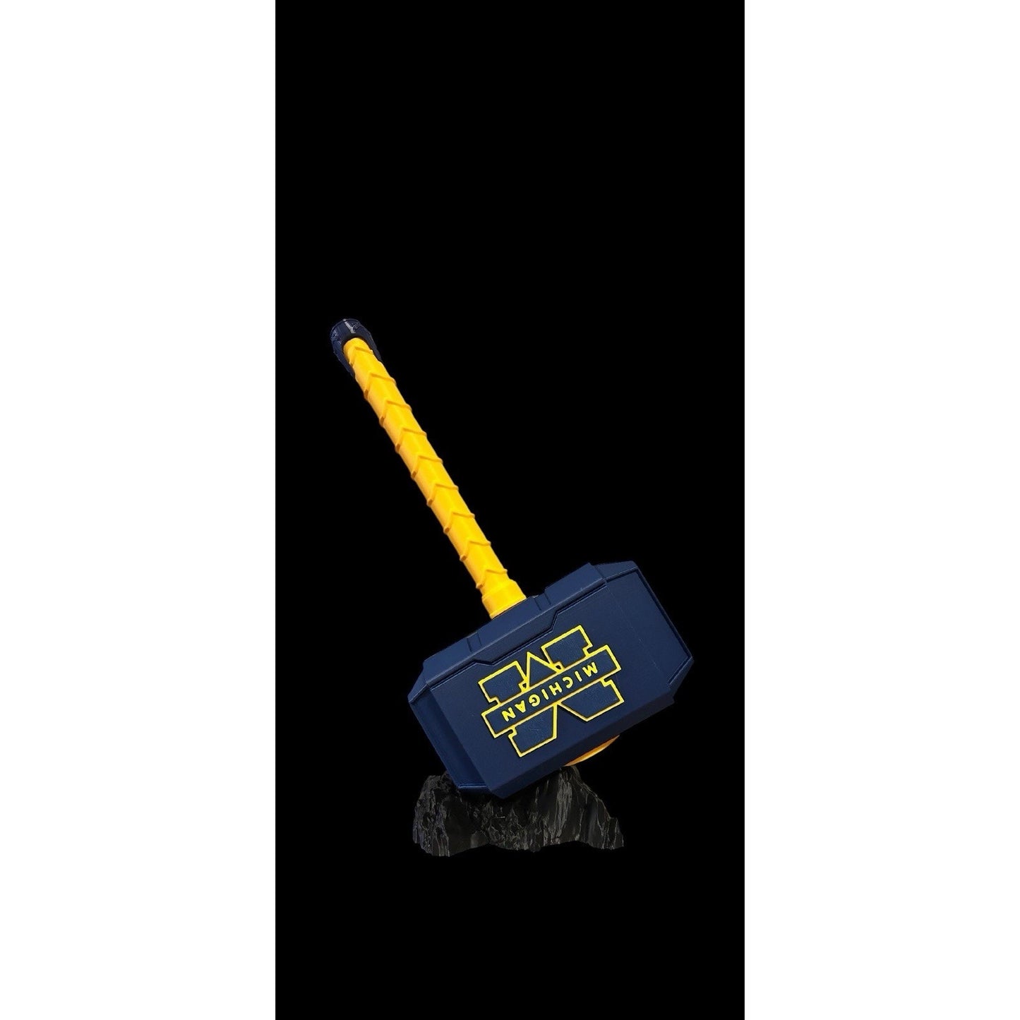3D Printed Michigan Wolverines Thor Hammer – 14” Michigan “M” Championship