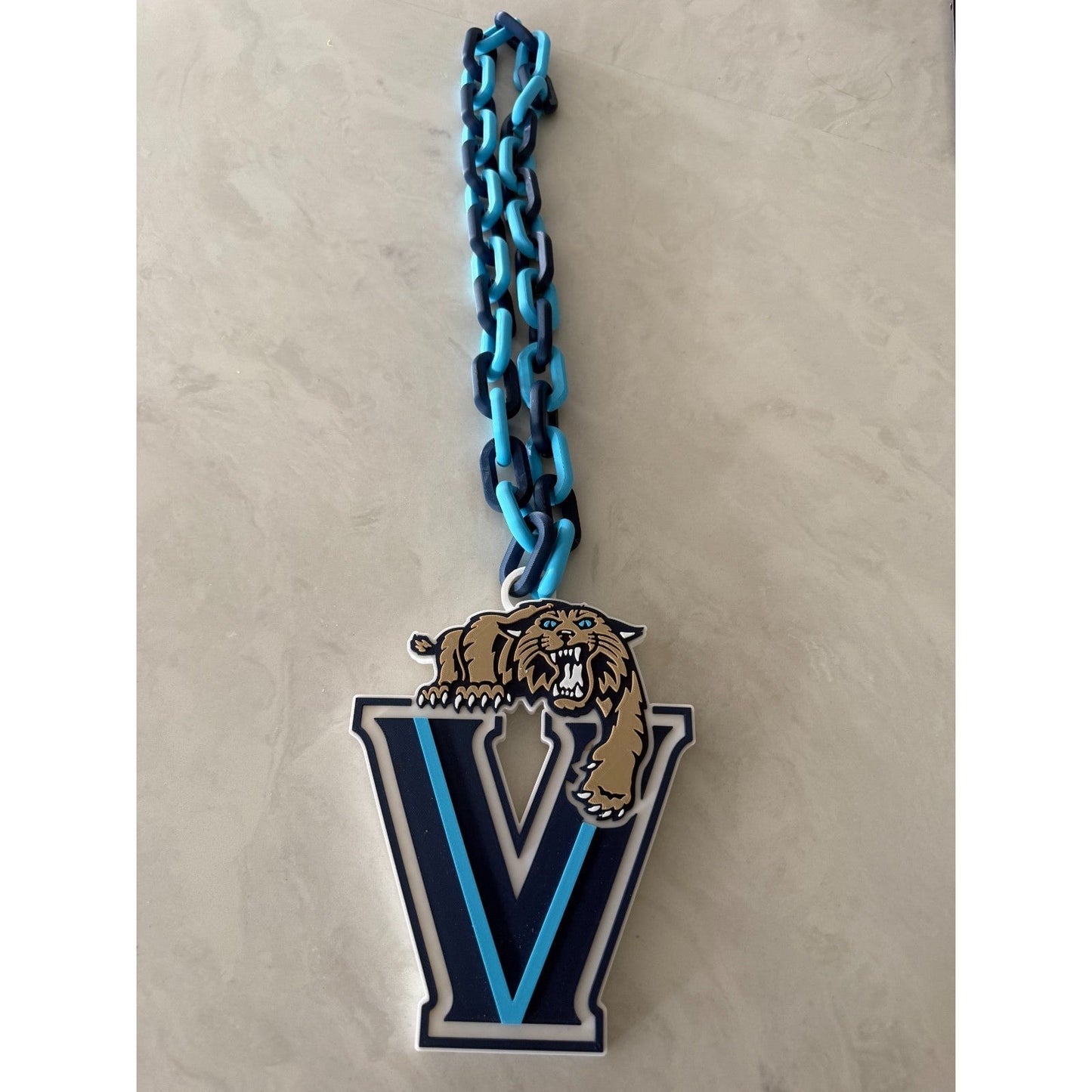 Villanova University Wildcats Oversized Necklace, Fan Pride Chain
