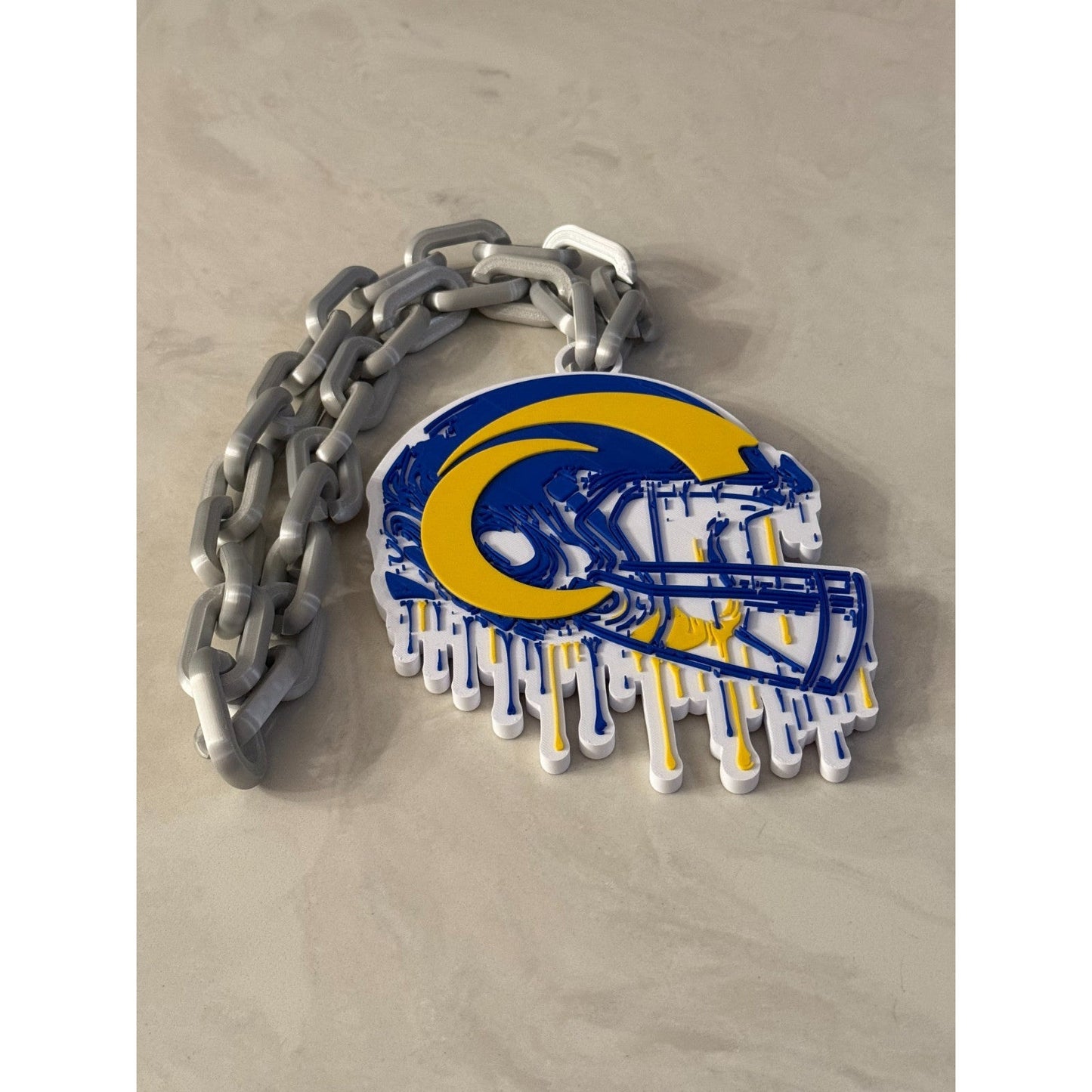 Los Angeles Rams Helmet Drip Hype Chain "Our House"
