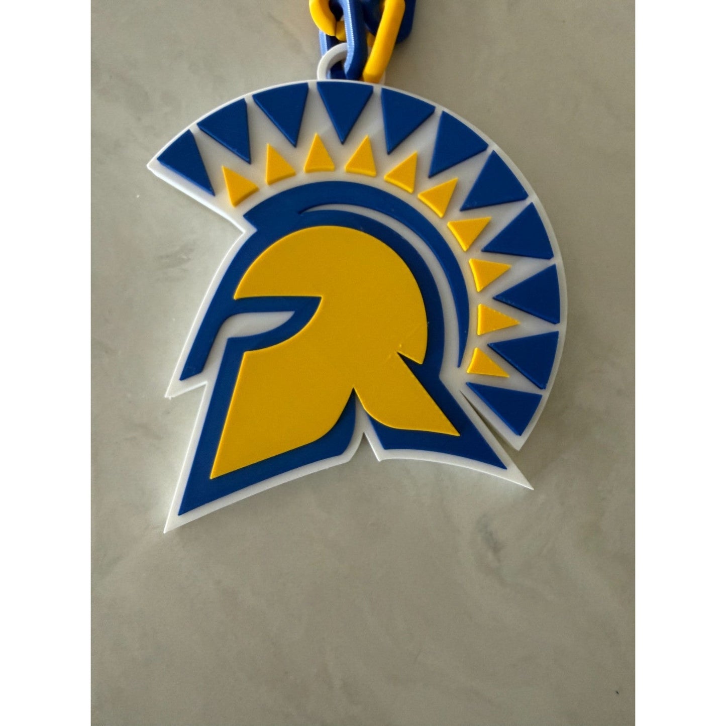 San José State Spartans Logo Oversized Necklace, Pendant Chain