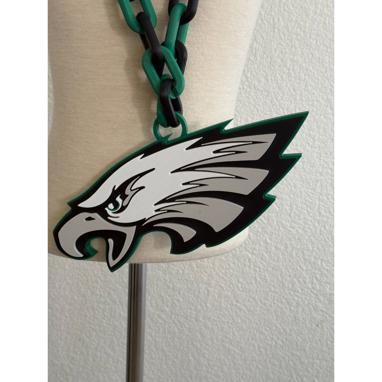 Philadelphia Eagles Oversized Fan Necklace, Pendant