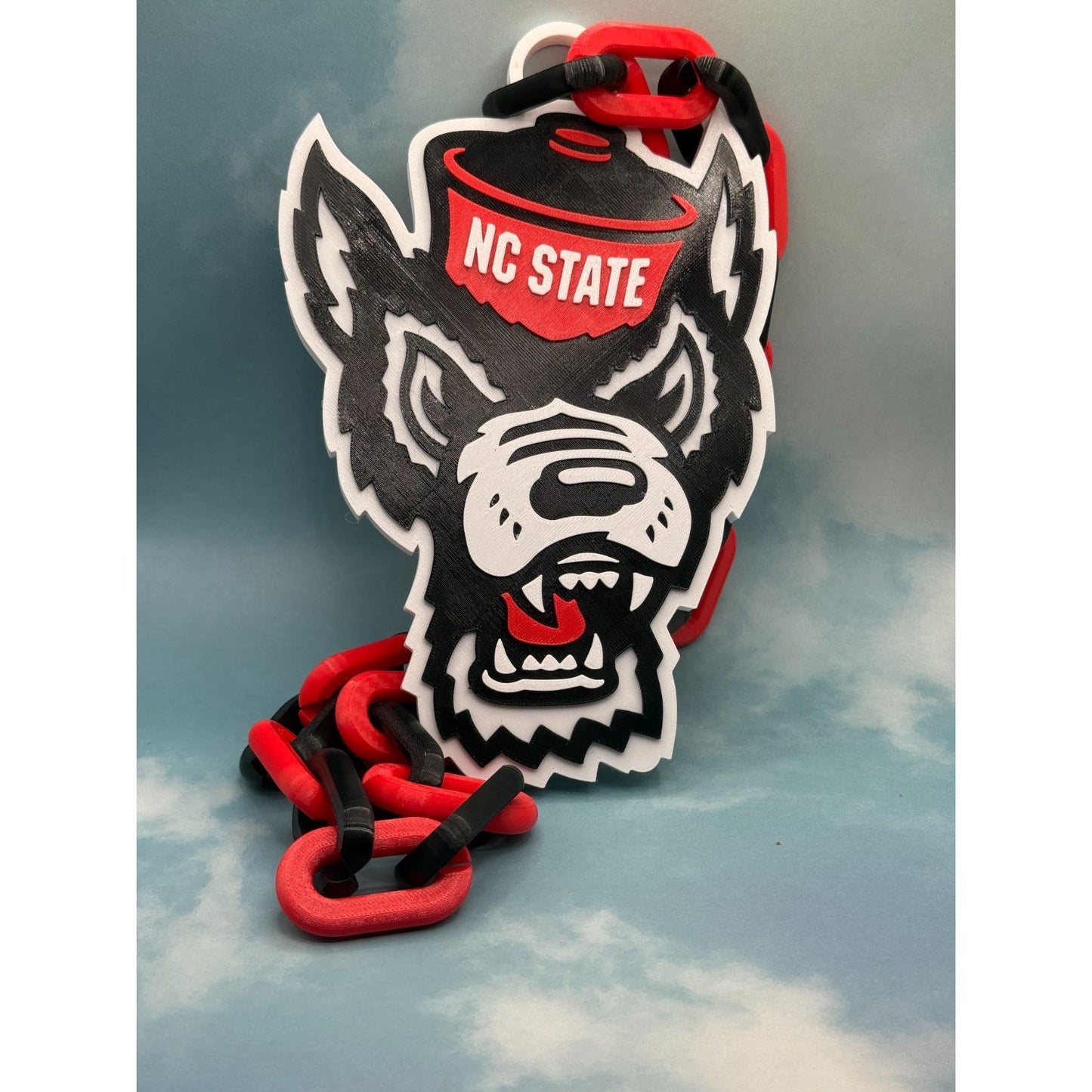 North Carolina State Wolfpack Logo Necklace & Oversized Chain, Think And Do.