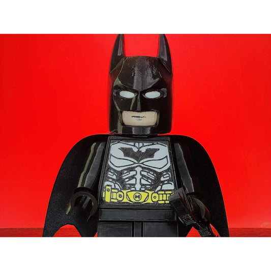 Batman Brick Figure 8 inches tall 3D Printed Lego Inspired