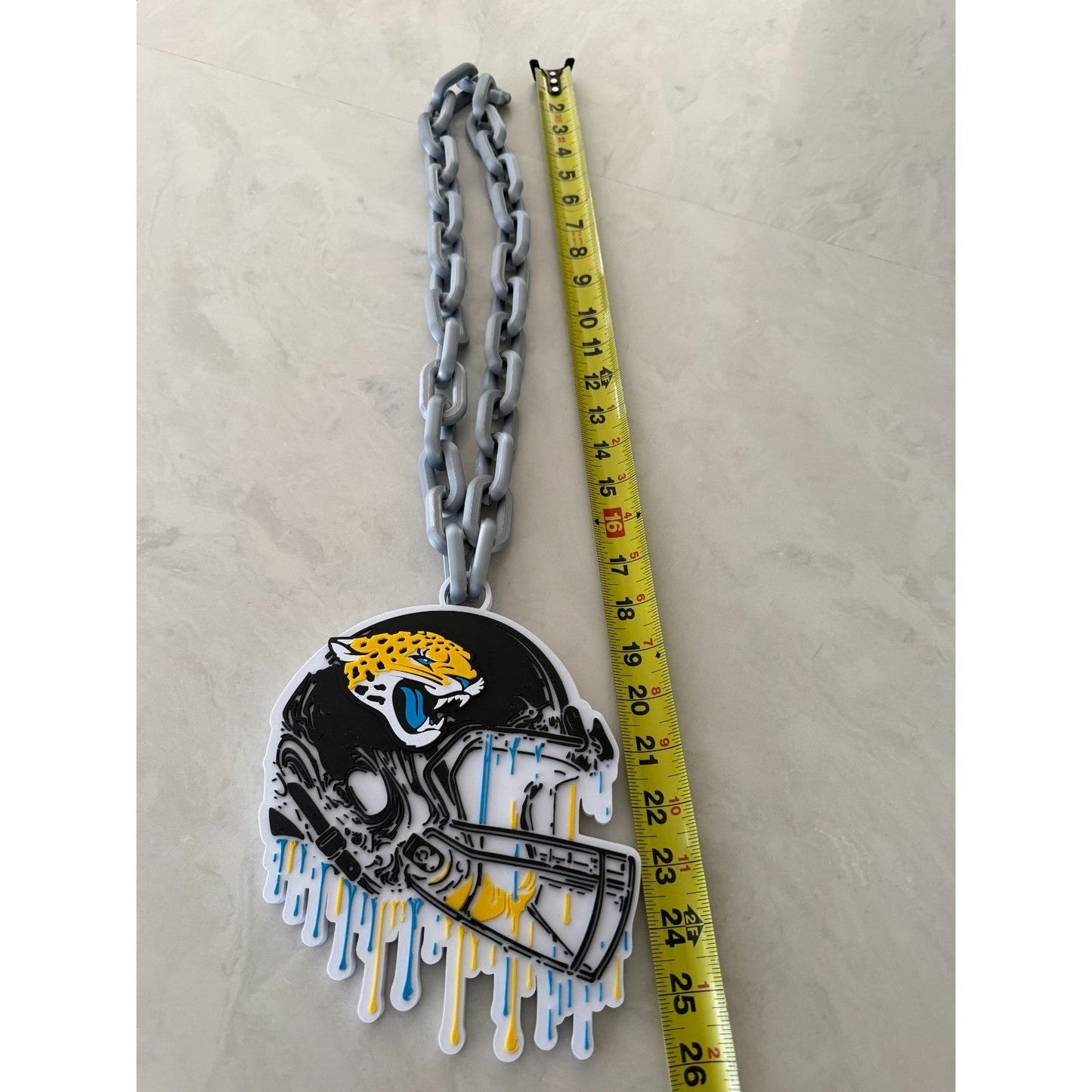 Jacksonville Jaguars Helmet Drip Hype Oversized Chain "Duval"