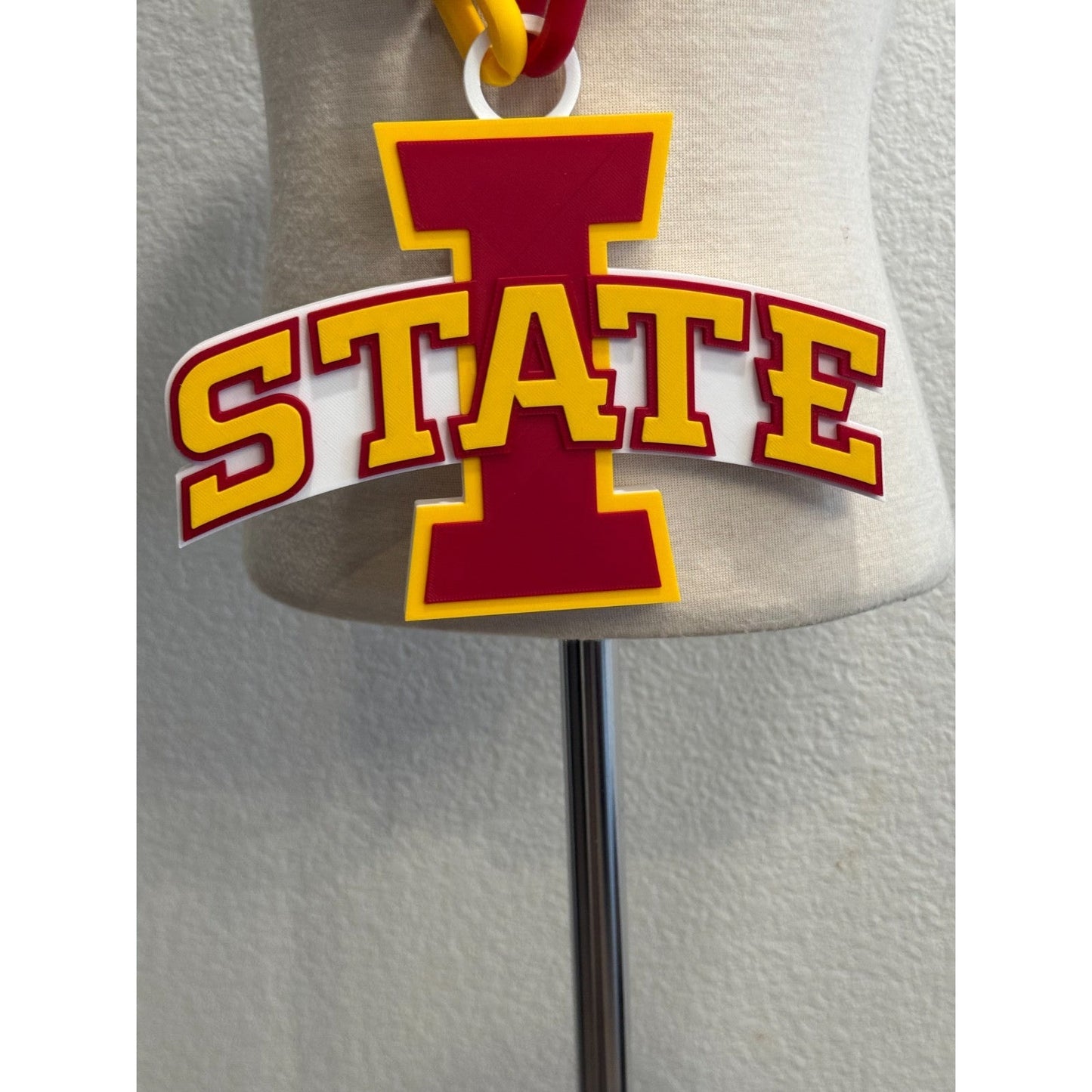 Iowa State Cyclones Oversized Logo Necklace & Fan Chain