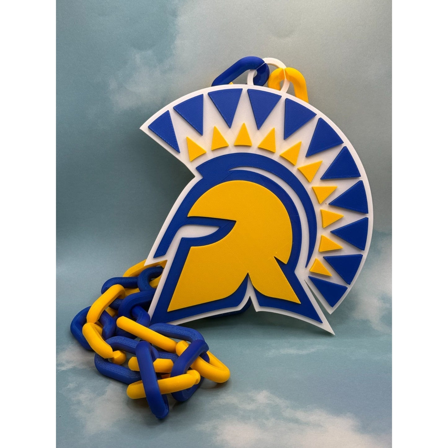 San José State Spartans Logo Oversized Necklace, Pendant Chain